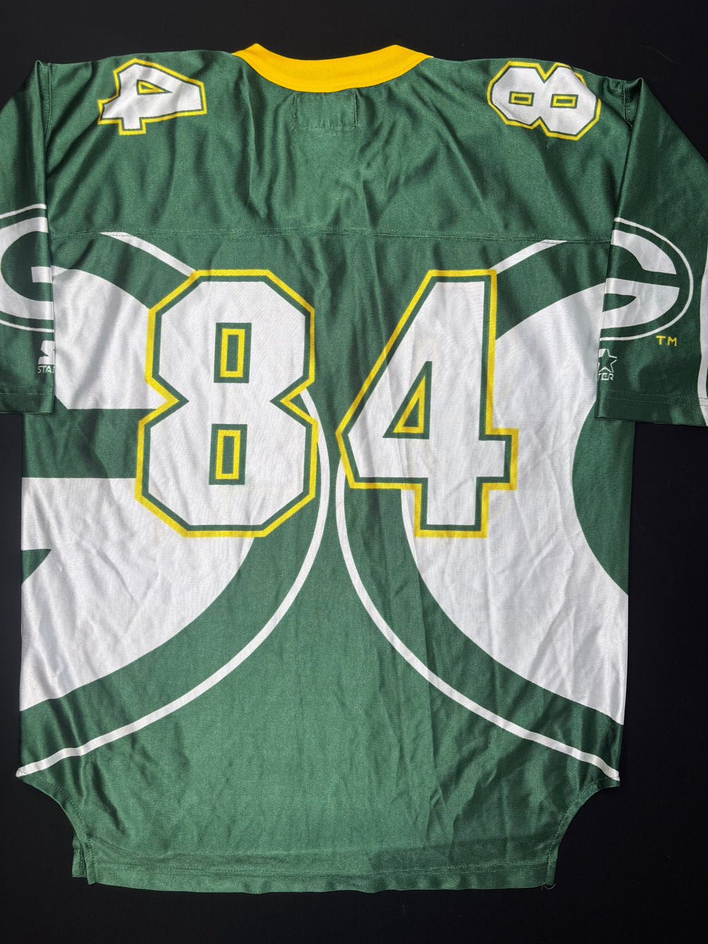 Green Bay Packers Sterling Sharpe Starter Big Logo Starter Football Jersey Size: Large