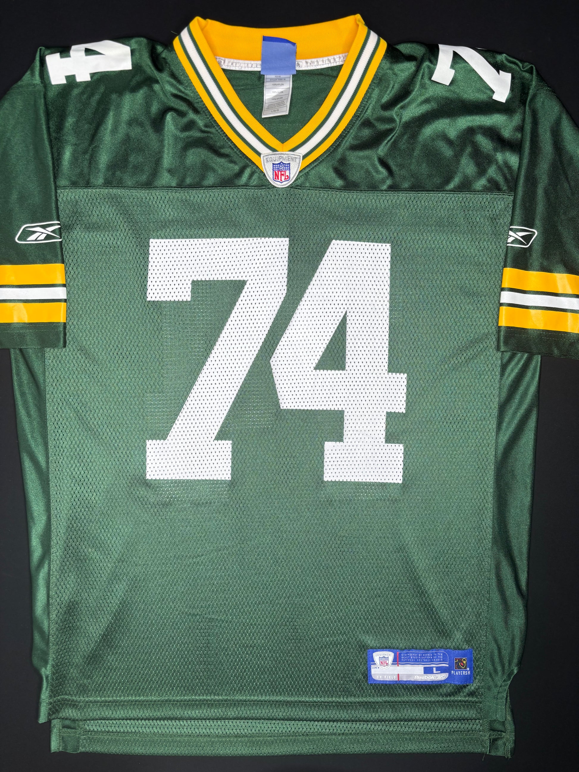 Green Bay Packers Aaron Kampman Reebok Football Jersey Size: Large