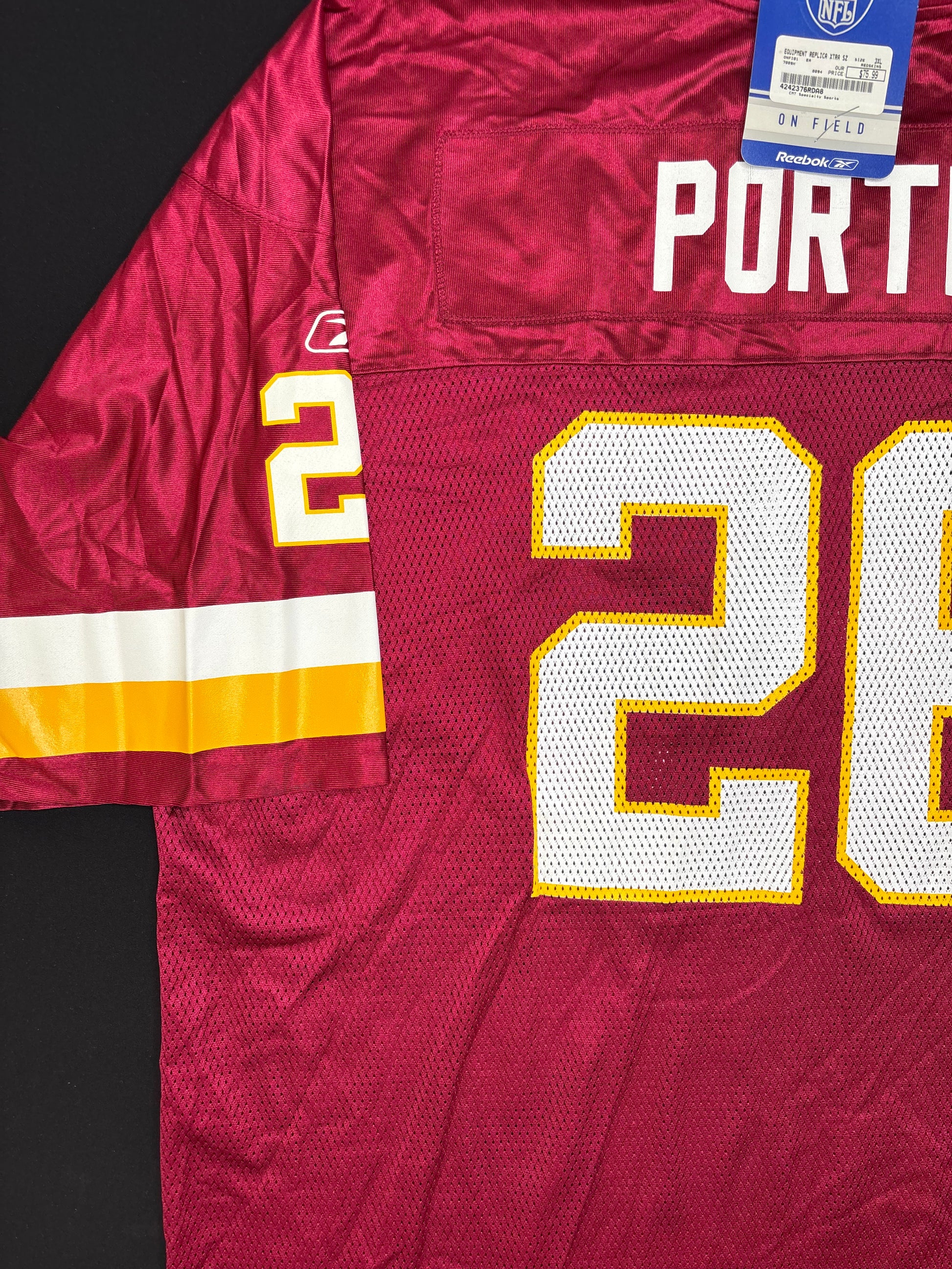 NWT Washington Redskins Clinton Portis Reebok Football Jersey Size: 3XL