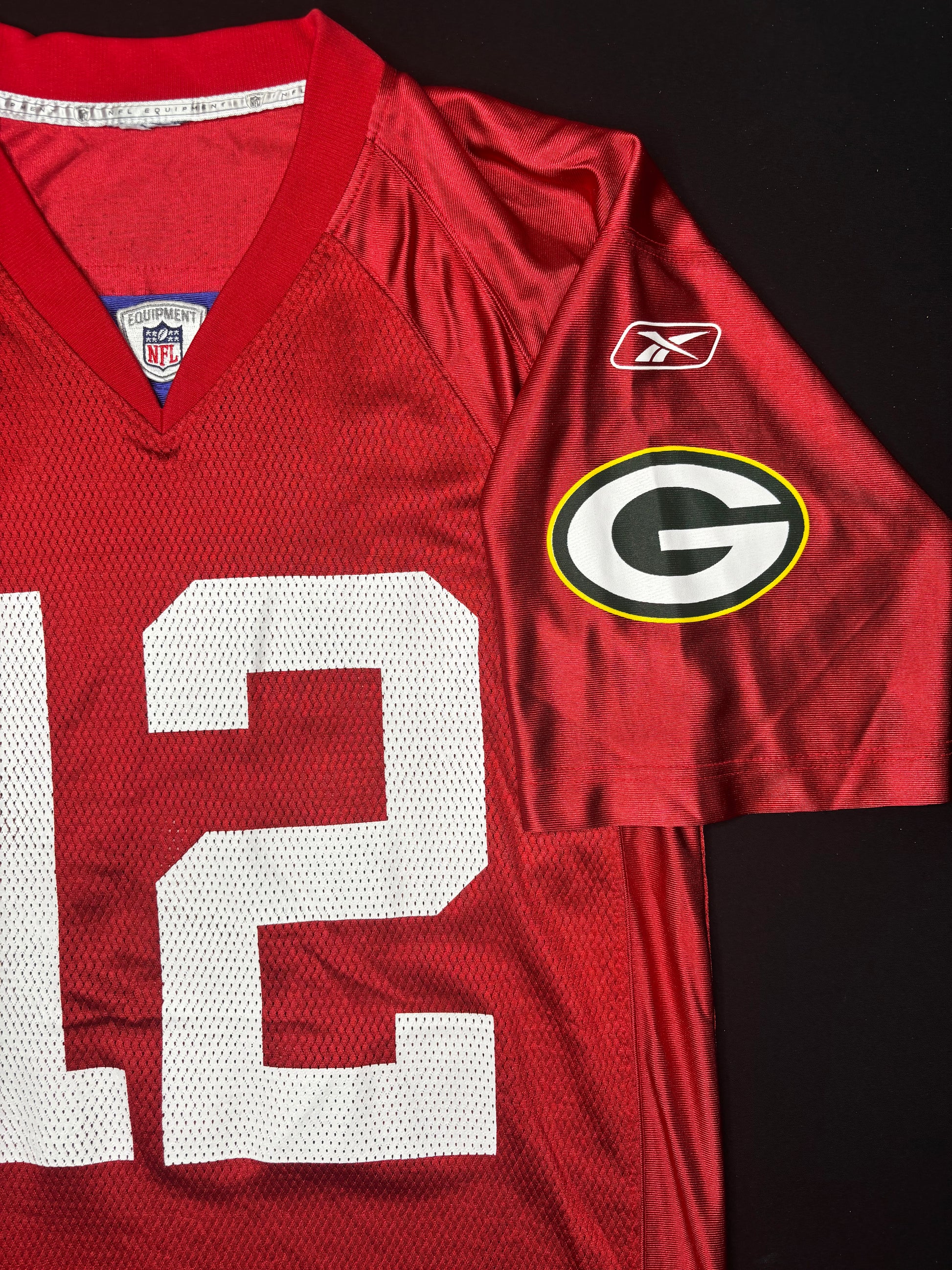 Green Bay Packers Aaron Rodgers Practice Red Reebok Football Jersey Size: Medium