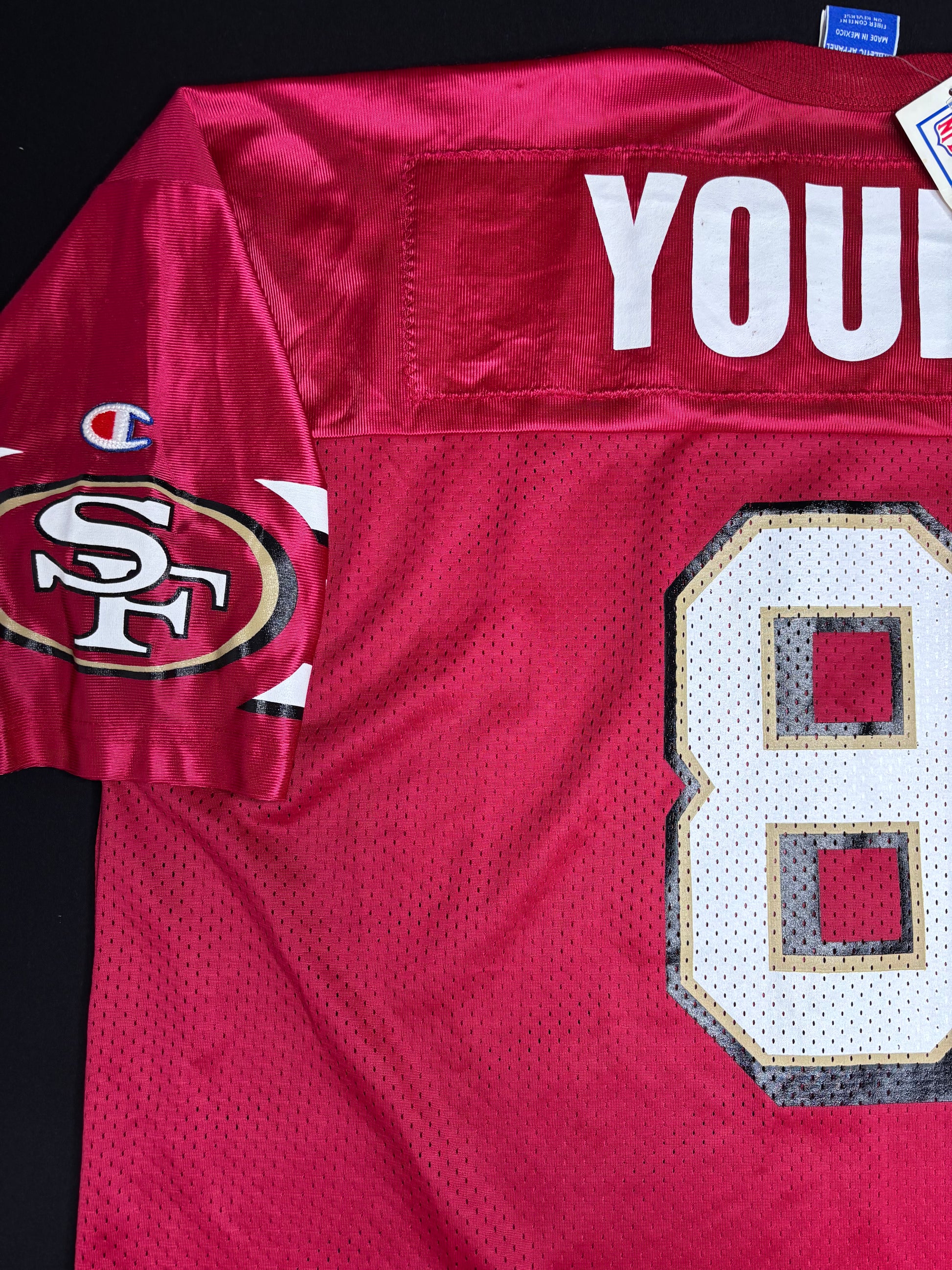 NWT San Francisco 49ers Steve Young Champion Football Jersey Size: 48