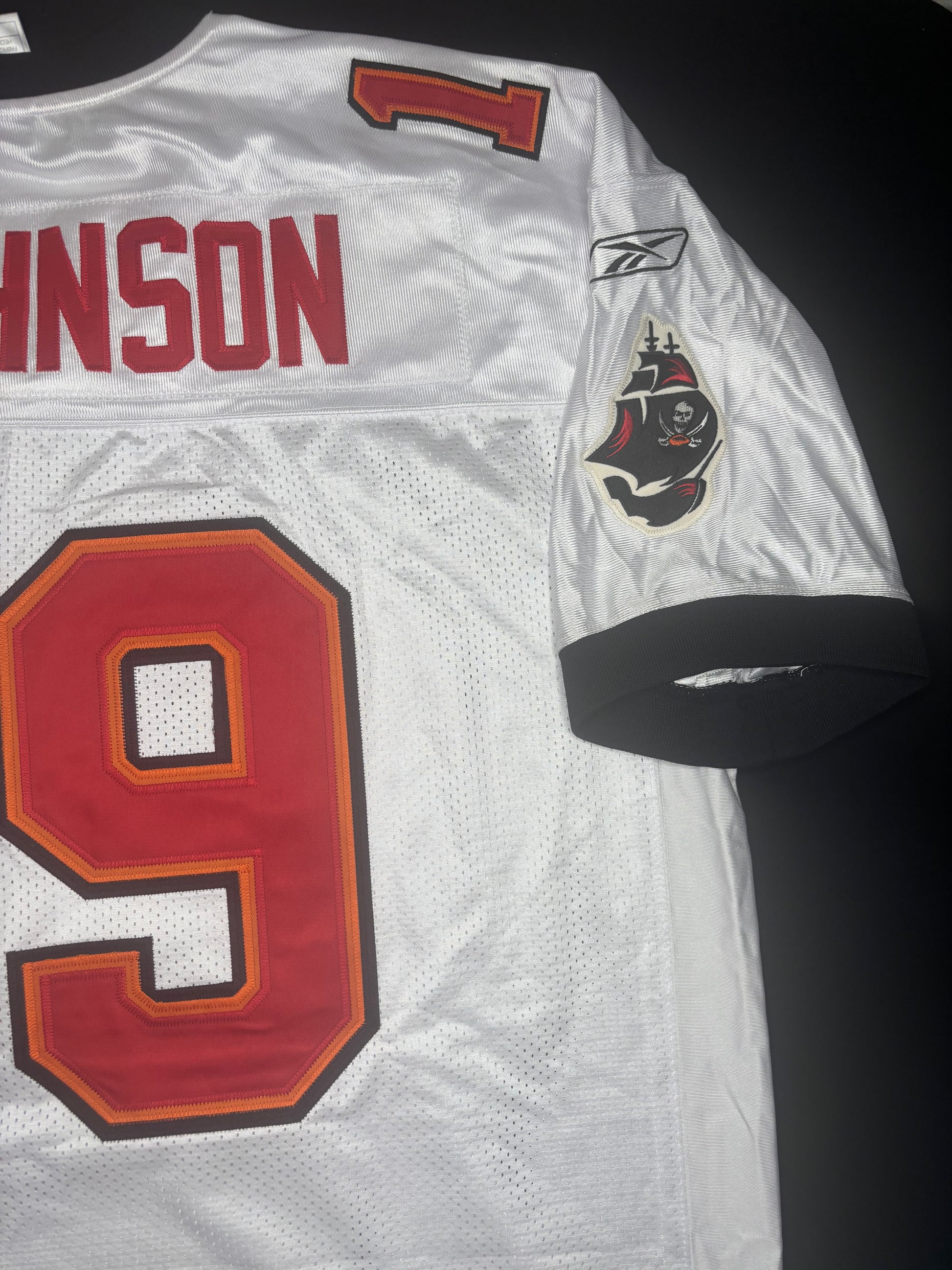Tampa Bay Buccaneers Keyshawn Johnson Authentic Reebok Football Jersey Size: 56