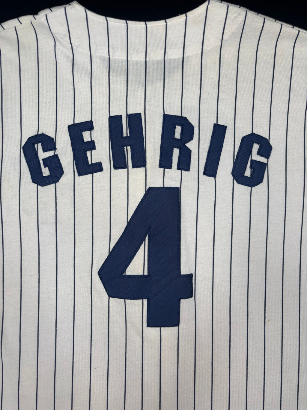 Vintage New York Yankees Lou Gehrig Starter Baseball Jersey Size: Large