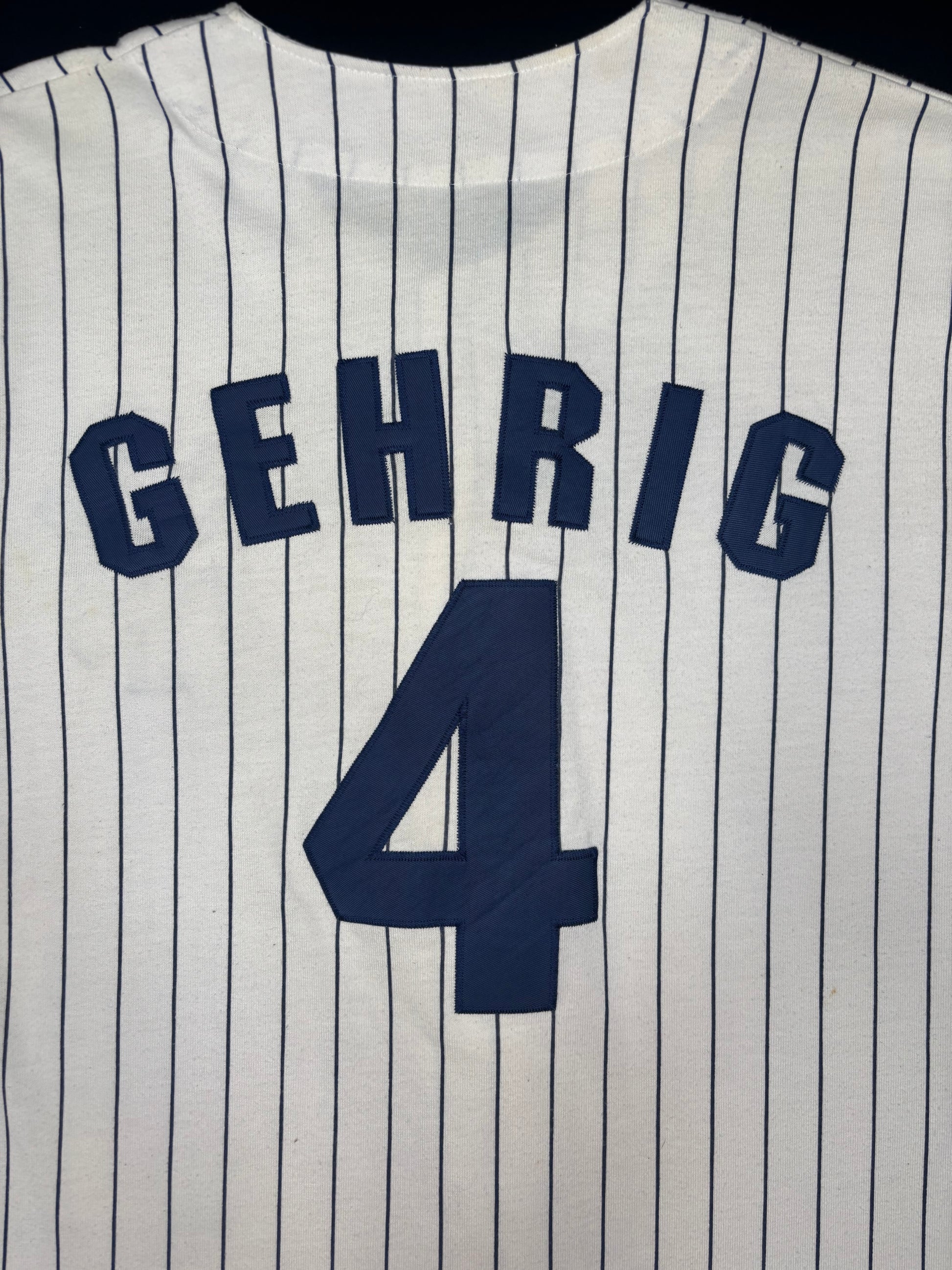 Vintage New York Yankees Lou Gehrig Starter Baseball Jersey Size: Large
