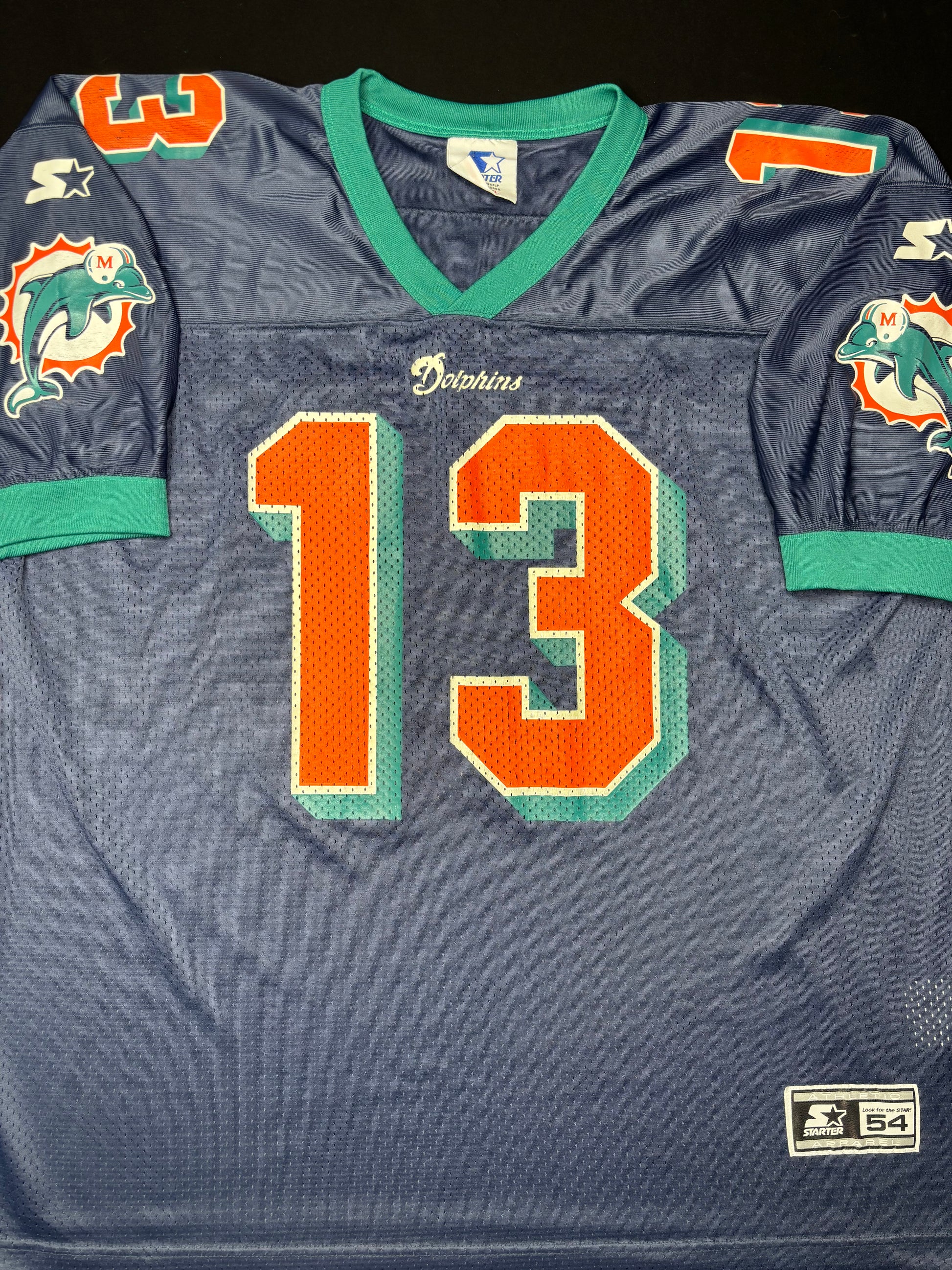 Miami Dolphins Dan Marino Alt Blue Starter Football Jersey Size: 54