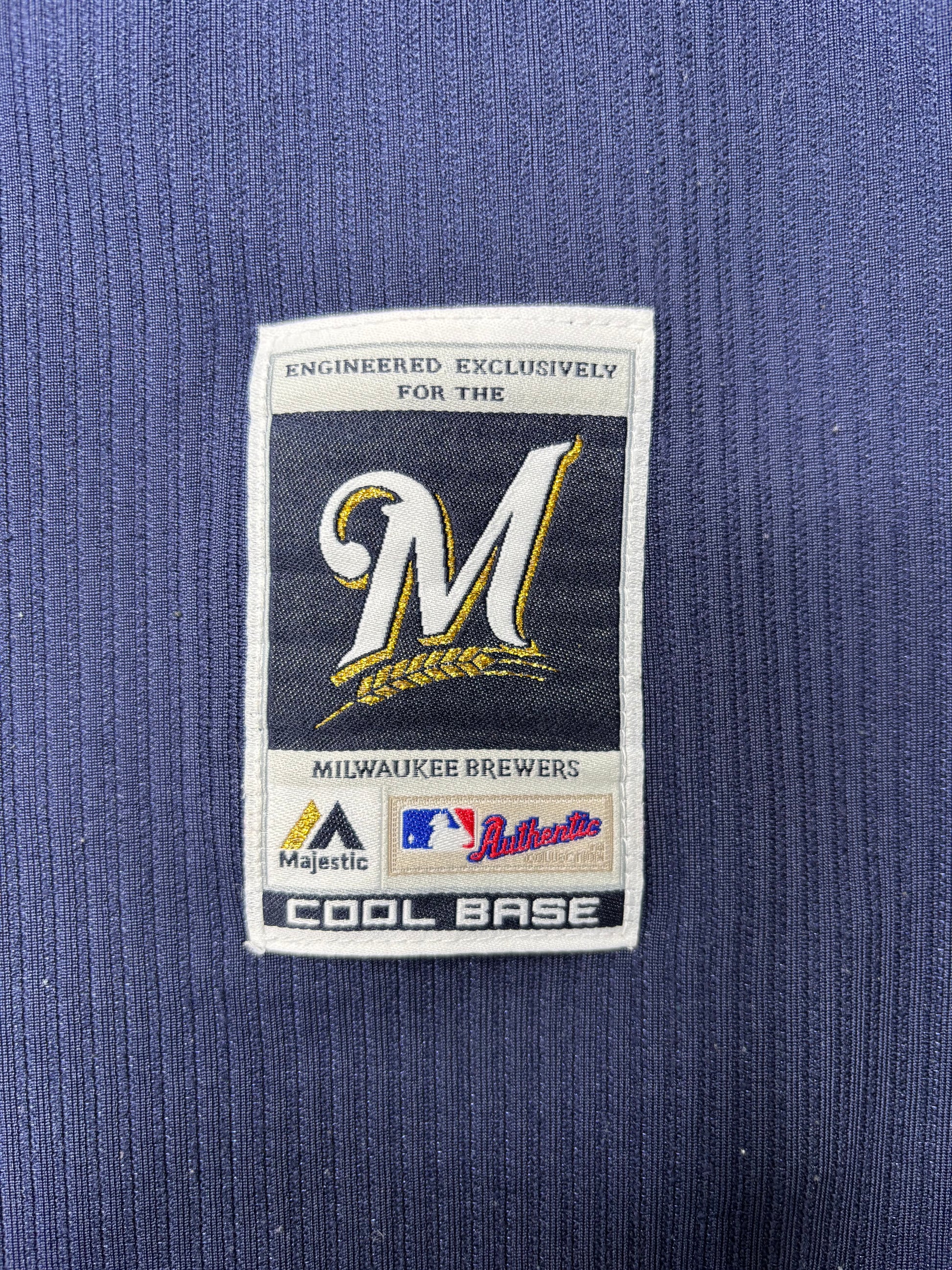 Milwaukee Brewers Cool Base Batting Practice Baseball Jersey Size: Medium