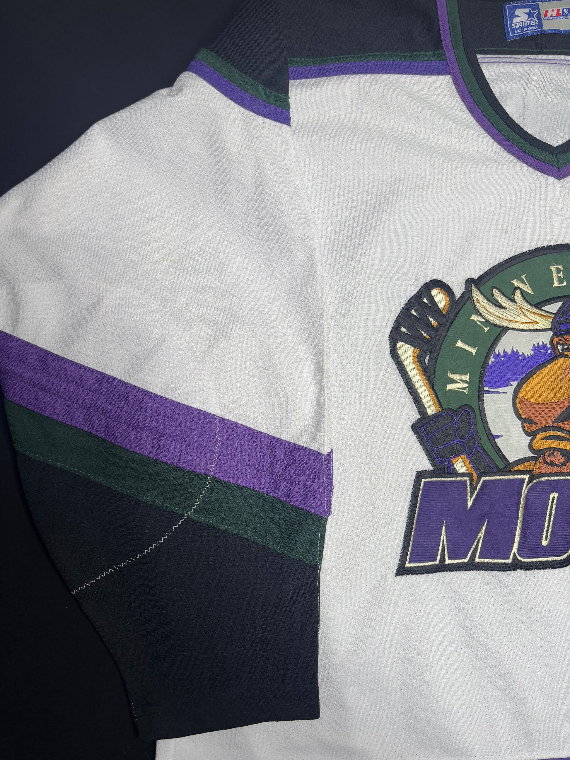 Vintage Minnesota Moose IHL Starter Hockey Jersey Size: Large