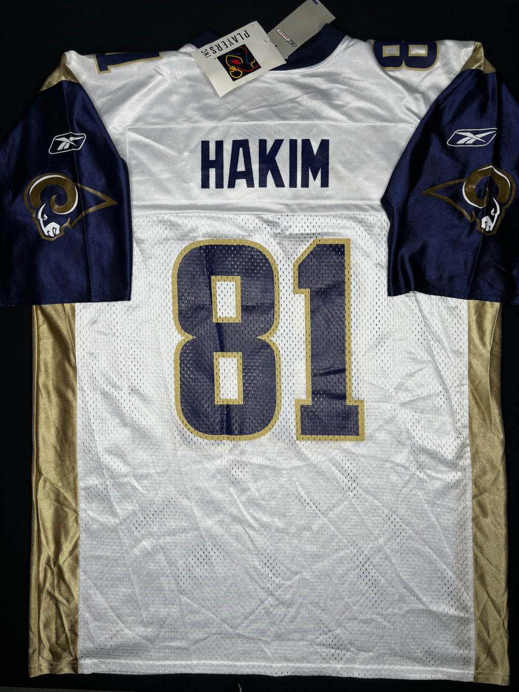NWT Vintage St. Louis Rams Az Zahir Hakim Reebok Football Jersey Size: XL