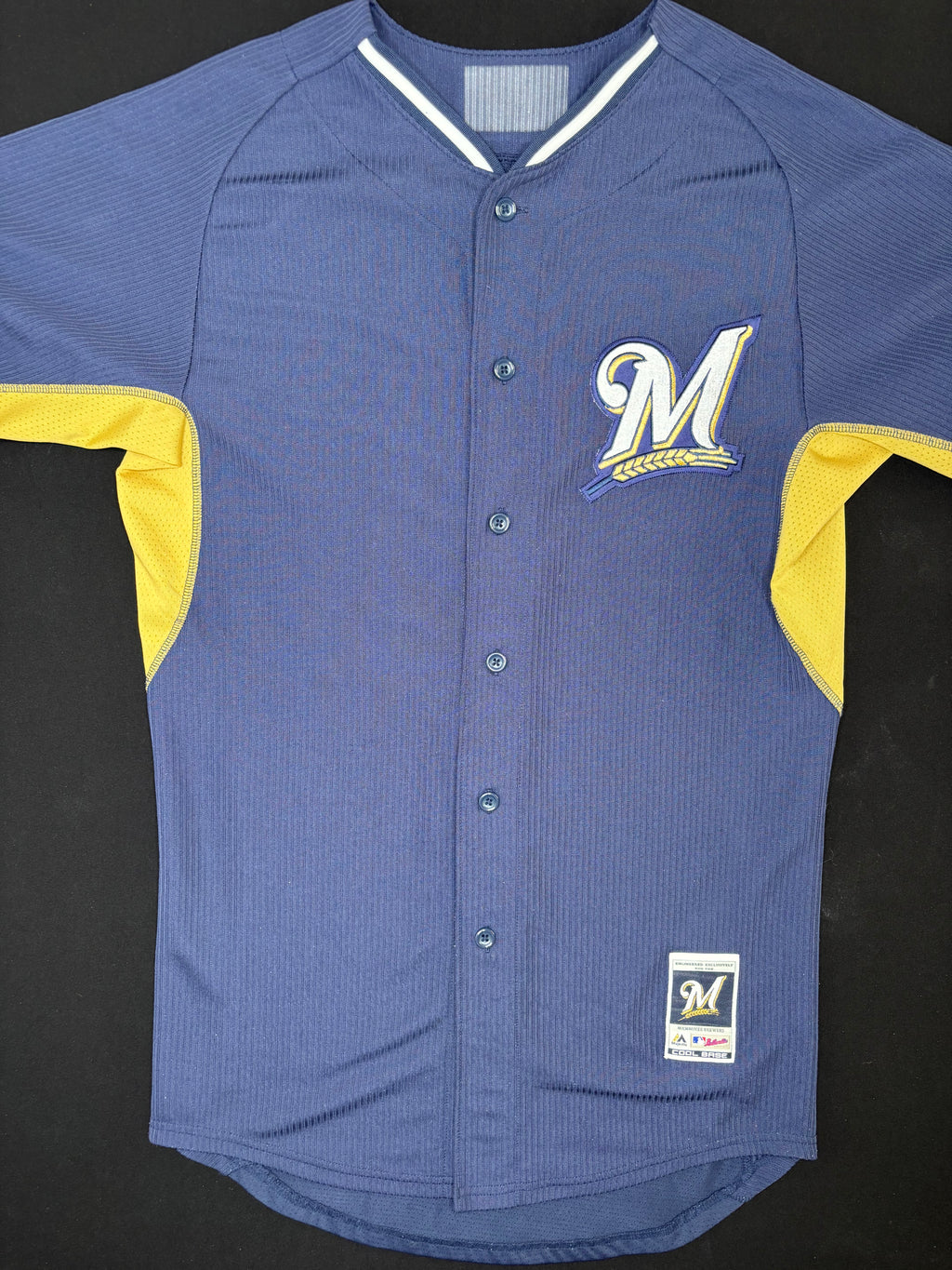 Milwaukee Brewers Blank Majestic Baseball Jersey Size: Medium