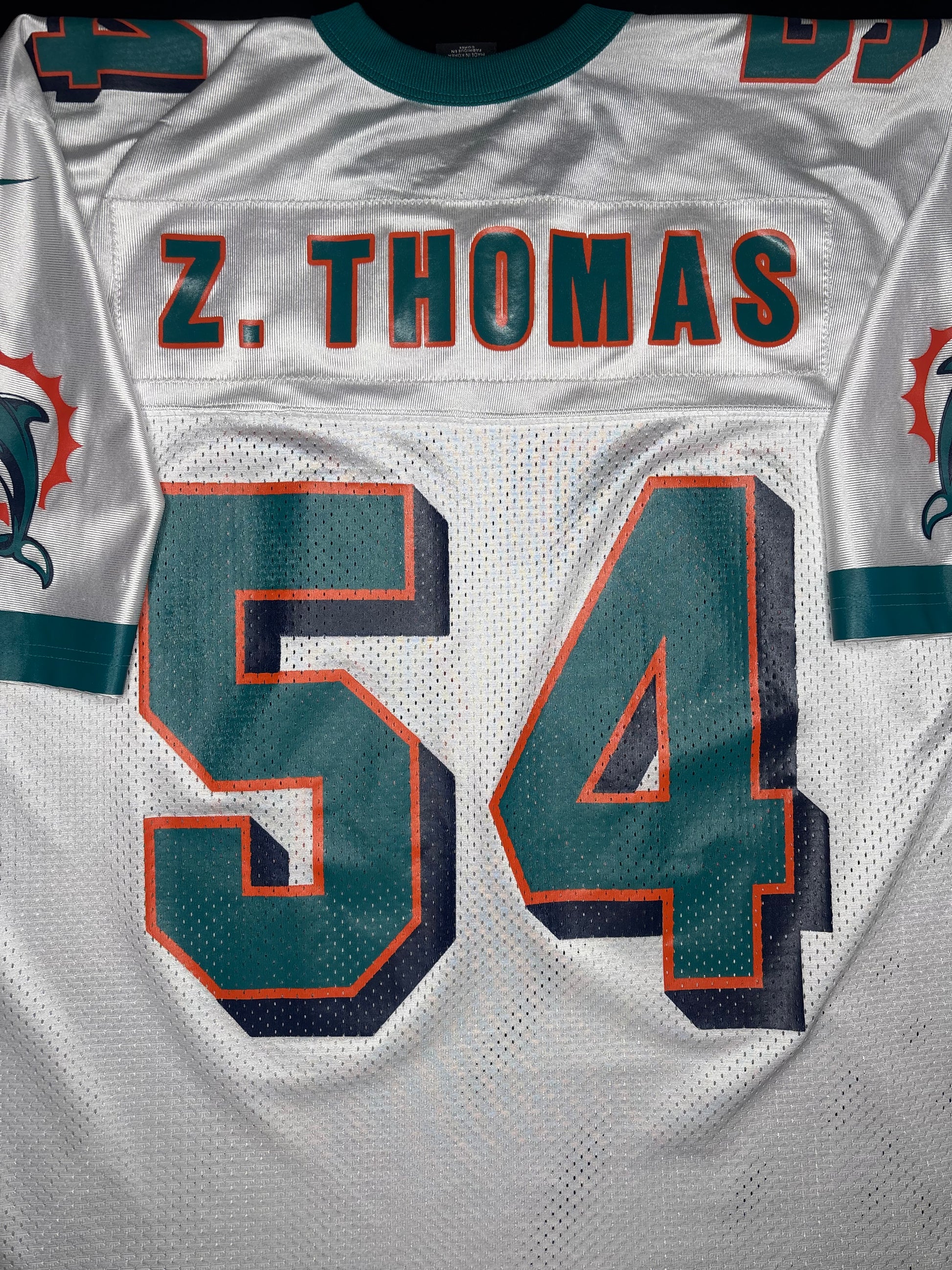 Miami Dolphins Zach Thomas Nike Football Jersey Size: XL
