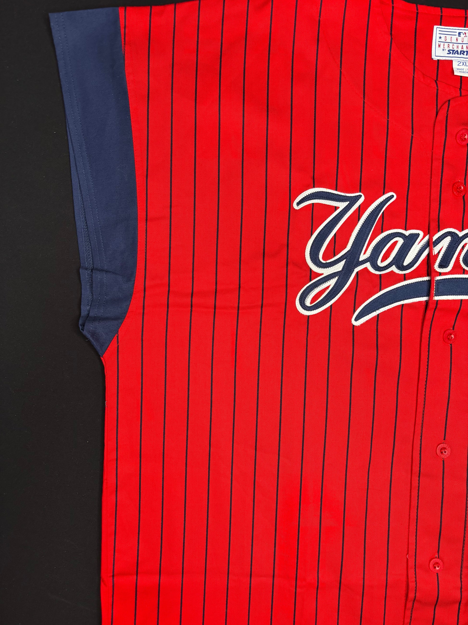 New York Yankees Starter 1/4 cut sleeves Baseball Jersey Size: XXXL