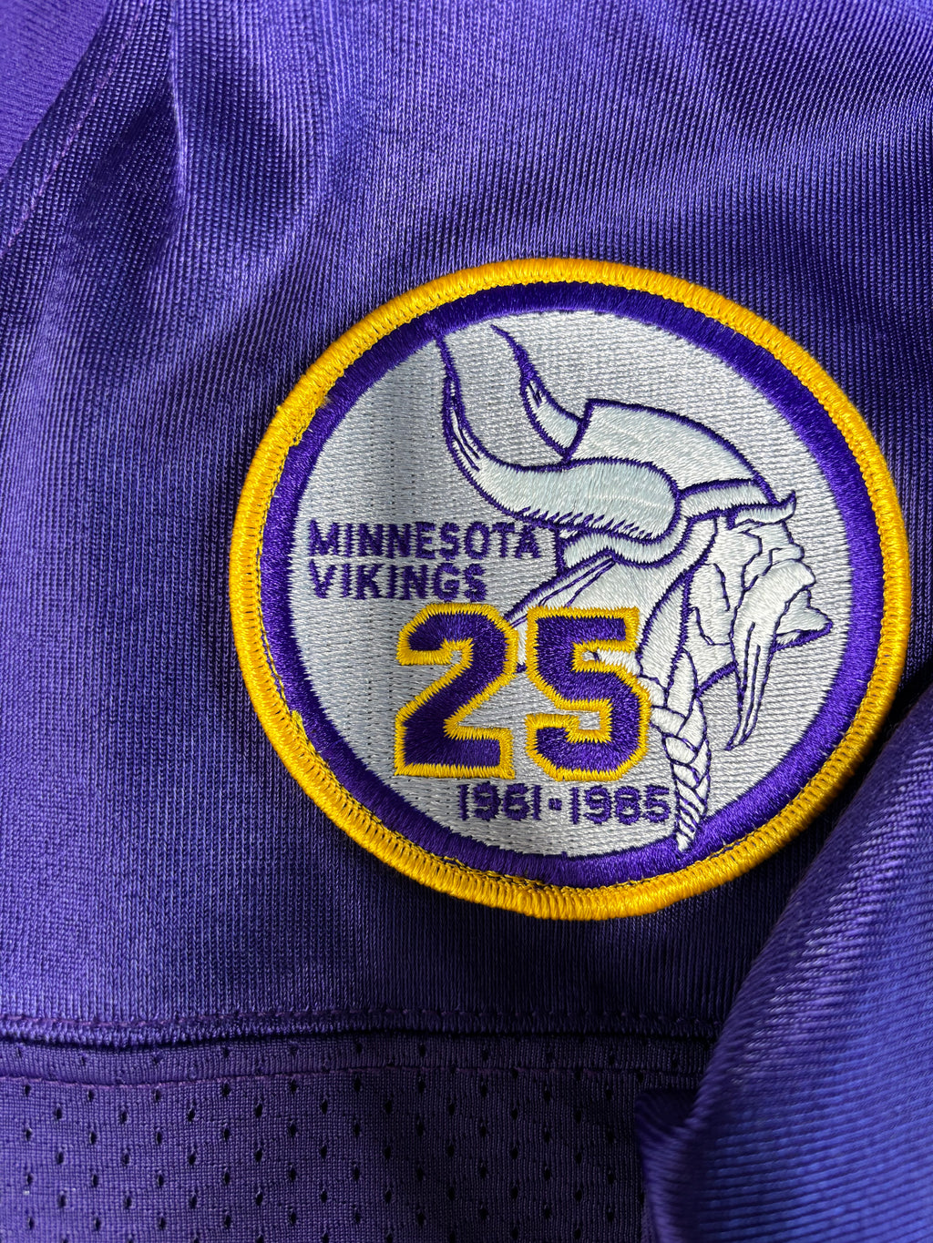 Minnesota Vikings Joey Browner Authentic Proline Football Jersey w/ 25 year Anniversary Patch Size: 48