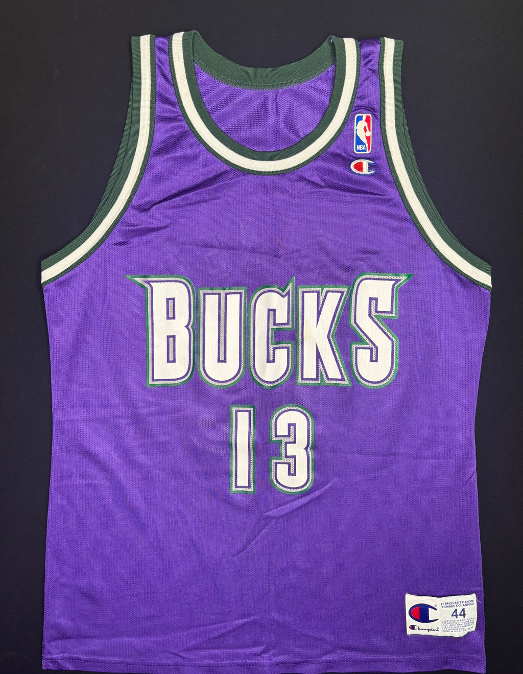 Vintage Milwaukee Bucks Glenn Robinson Champion Basketball Jersey Size: 44