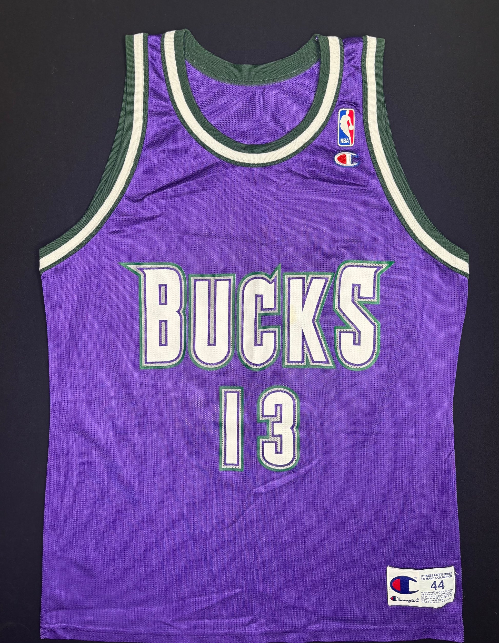 Vintage Milwaukee Bucks Glenn Robinson Champion Basketball Jersey Size: 44