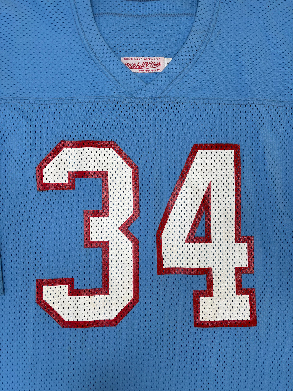 Houston Oilers Earl Campbell 80’ Mitchell & Ness Authentic Football Jersey Size: 4XL