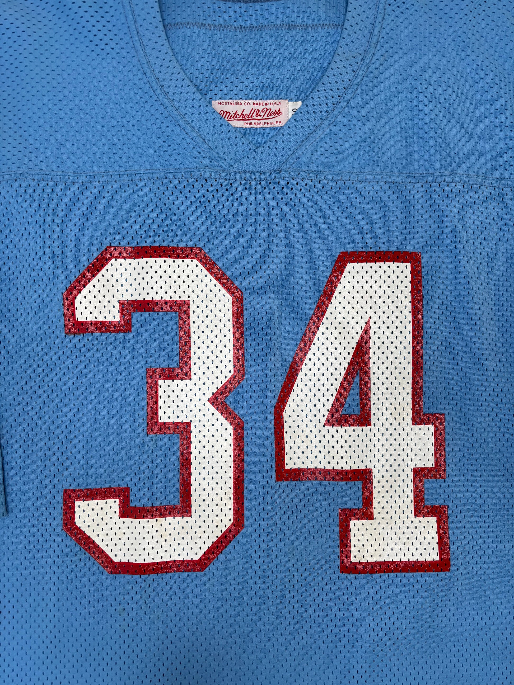 Houston Oilers Earl Campbell 80’ Mitchell & Ness Authentic Football Jersey Size: 4XL