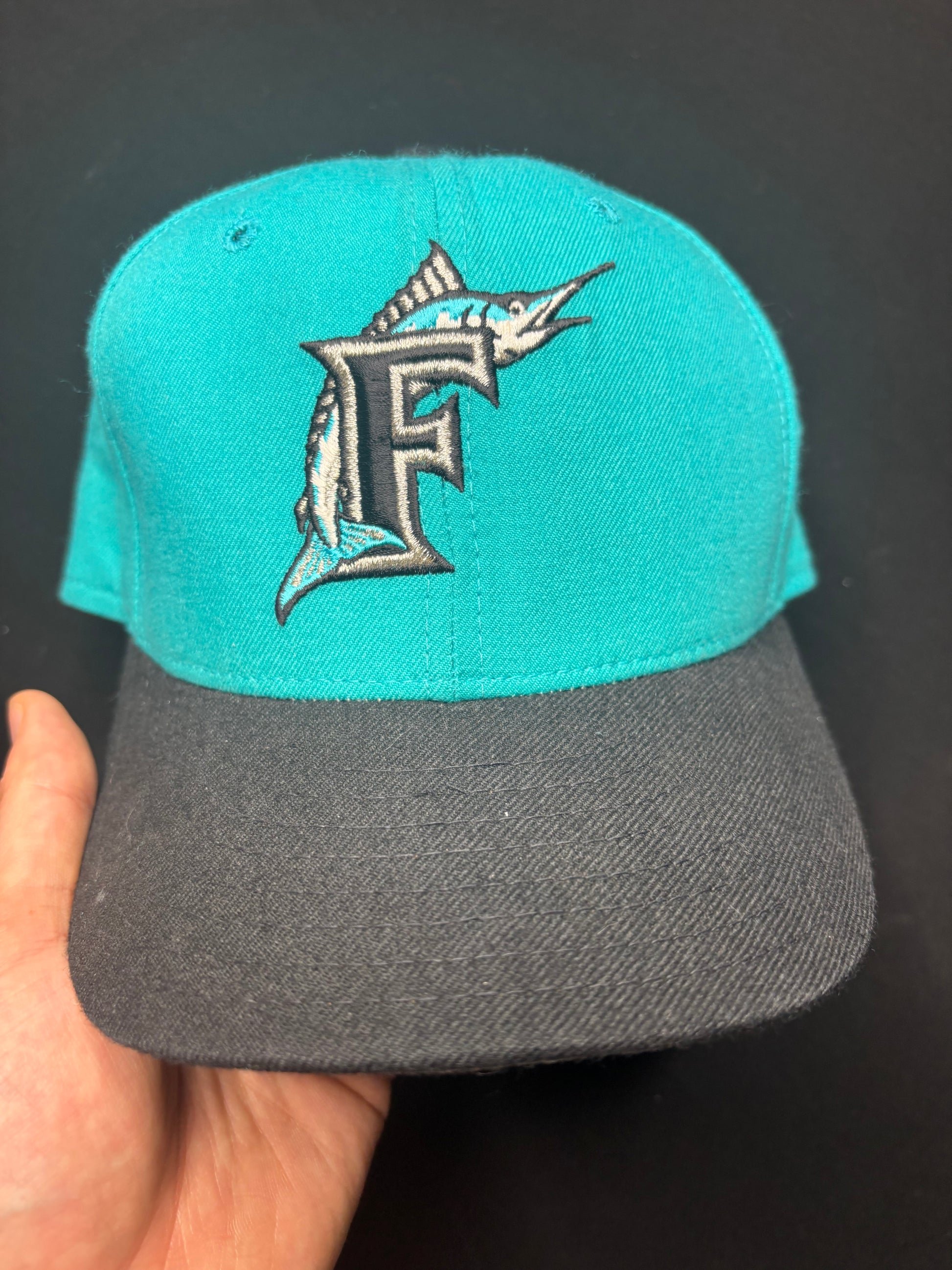 Vintage Florida Marlins New Era 59Fifty Wool 7 1/8 Fitted Hat