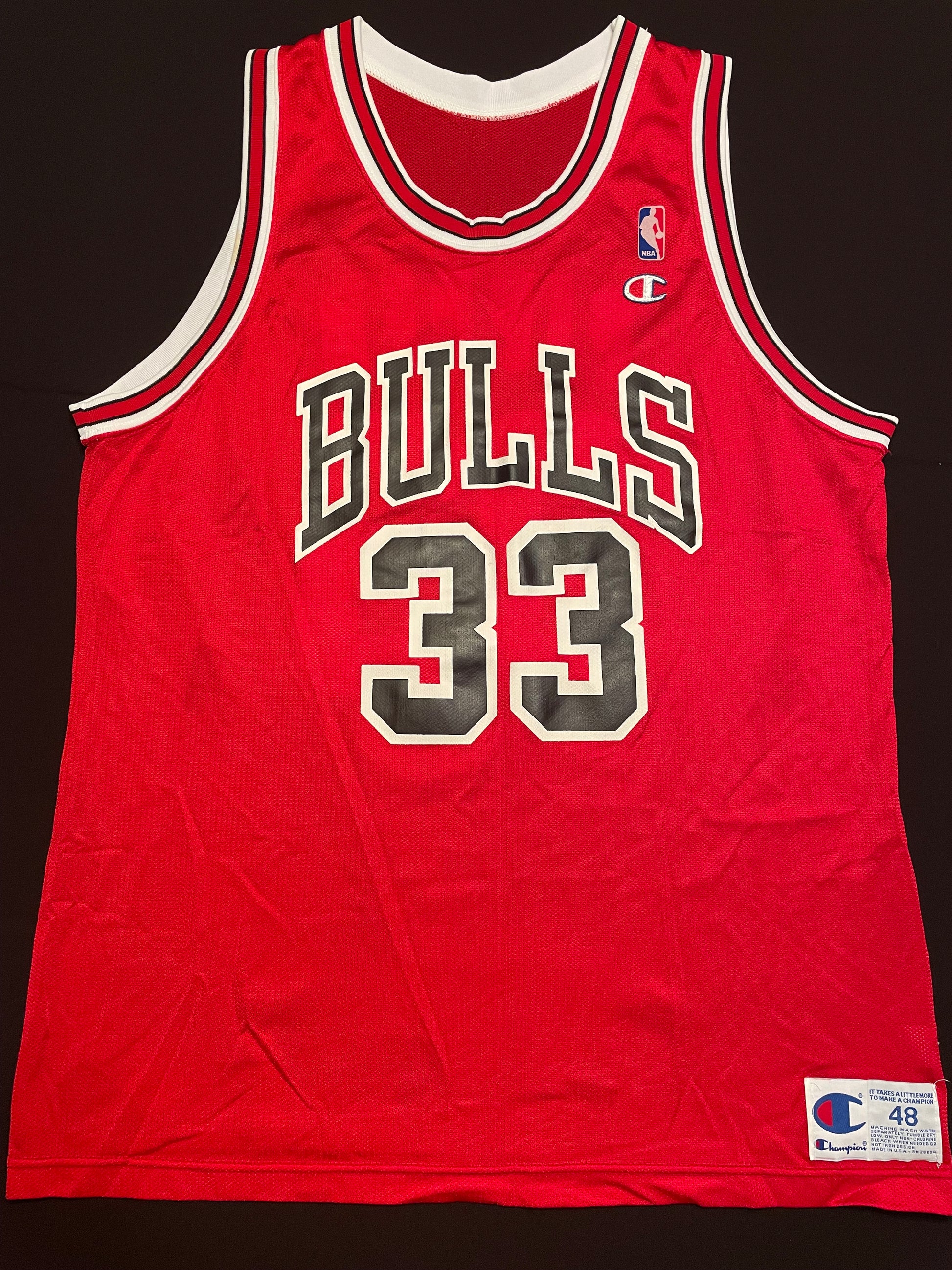 Chicago Bulls Scottie Pippen Champion Jersey Size 48