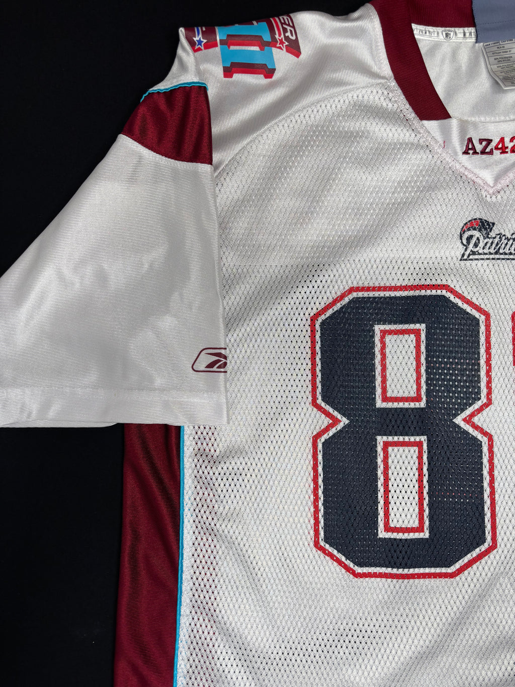 New England Patriots Wes Welker SuperBowl 42 Reebok Football Jersey Size: XL