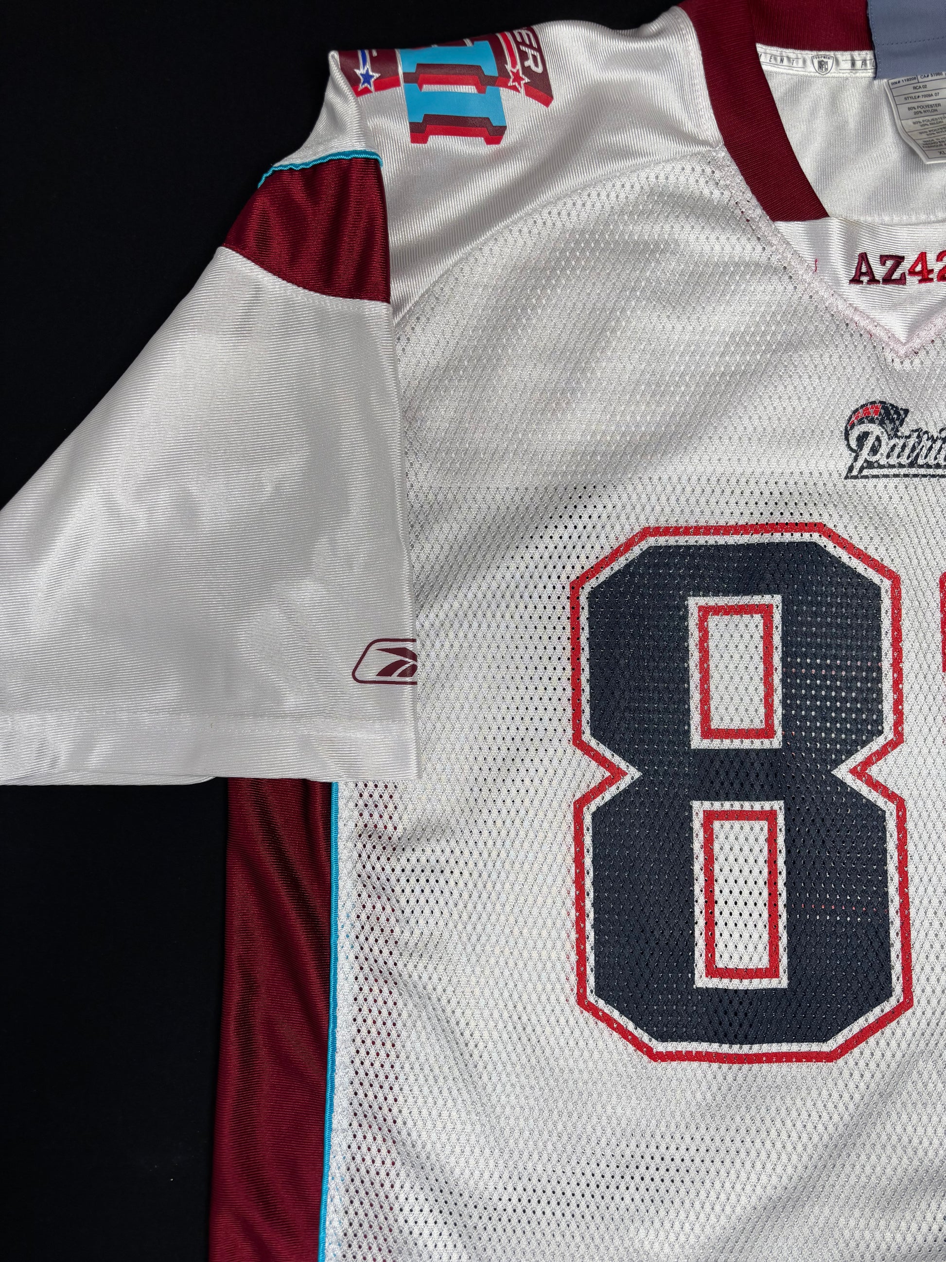 New England Patriots Wes Welker SuperBowl 42 Reebok Football Jersey Size: XL