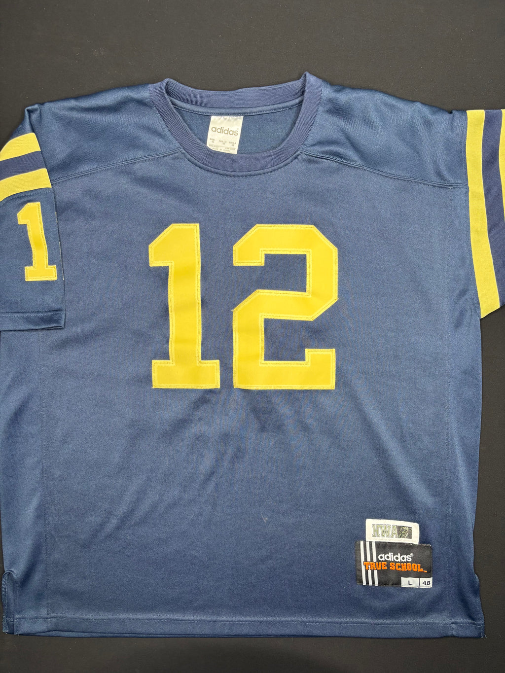 Navy Roger Staubach Adidas HWA Football Jersey Size: Large