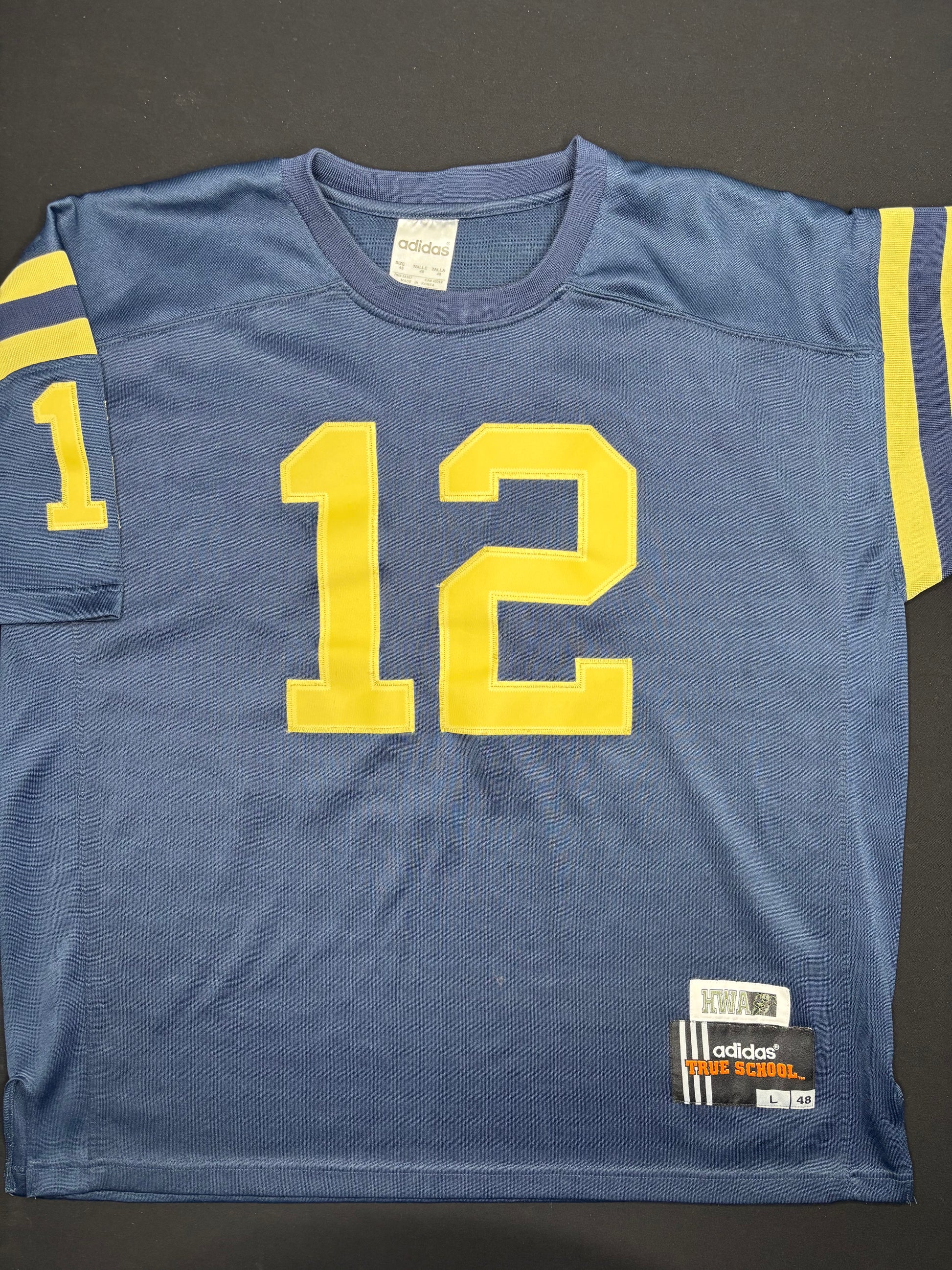 Navy Roger Staubach Adidas HWA Football Jersey Size: Large
