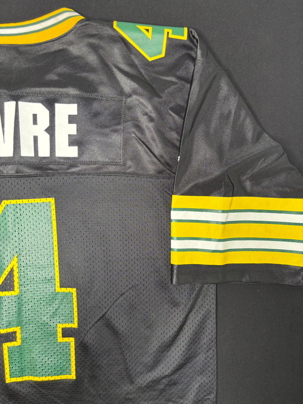 Vintage Green Bay Packers Brett Favre Alt Black Starter Football Jersey Size: 52