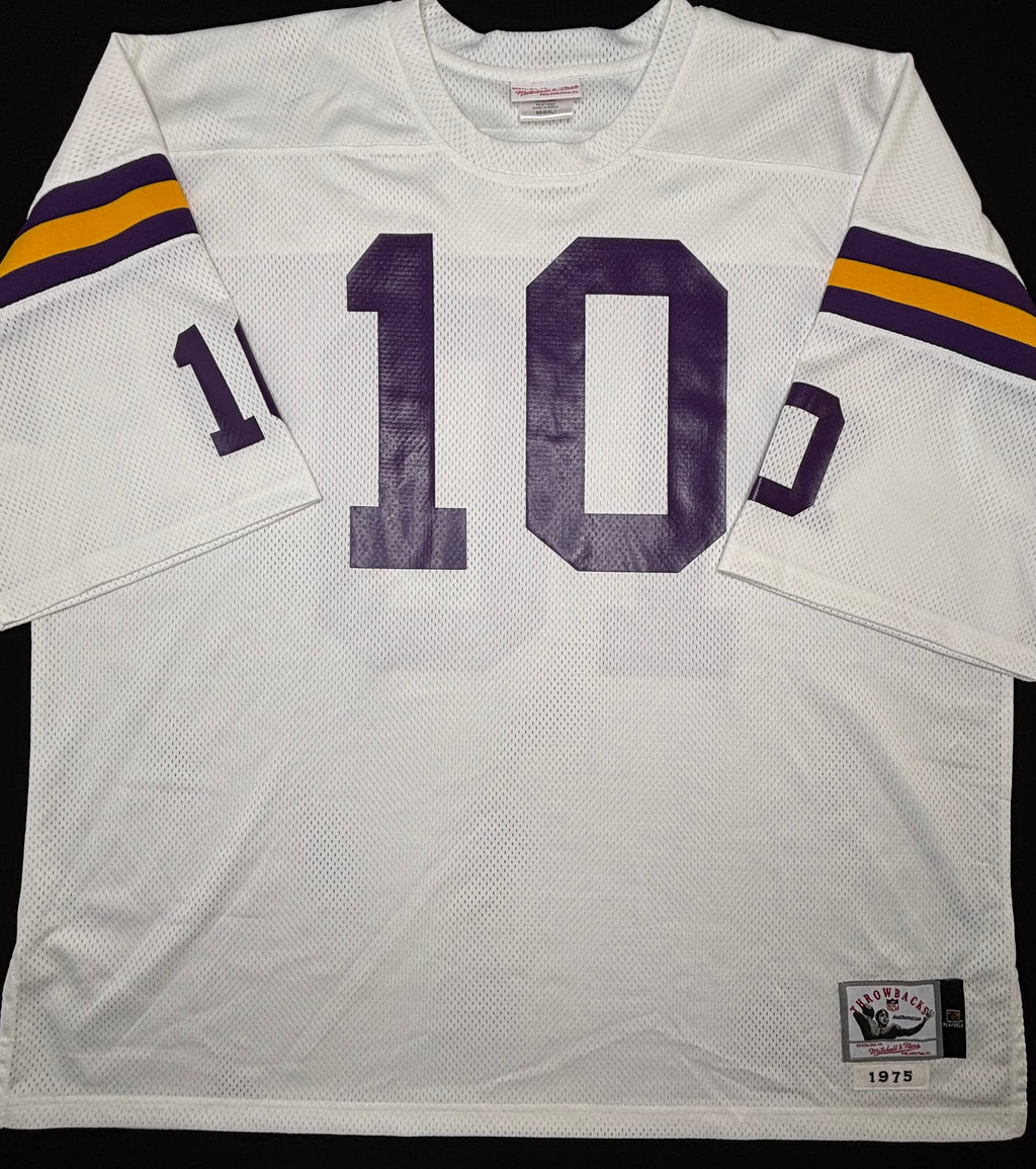 Minnesota Vikings Fran Tarkenton 75’ Mitchell & Ness Authentic Football Jersey Size: 4XL