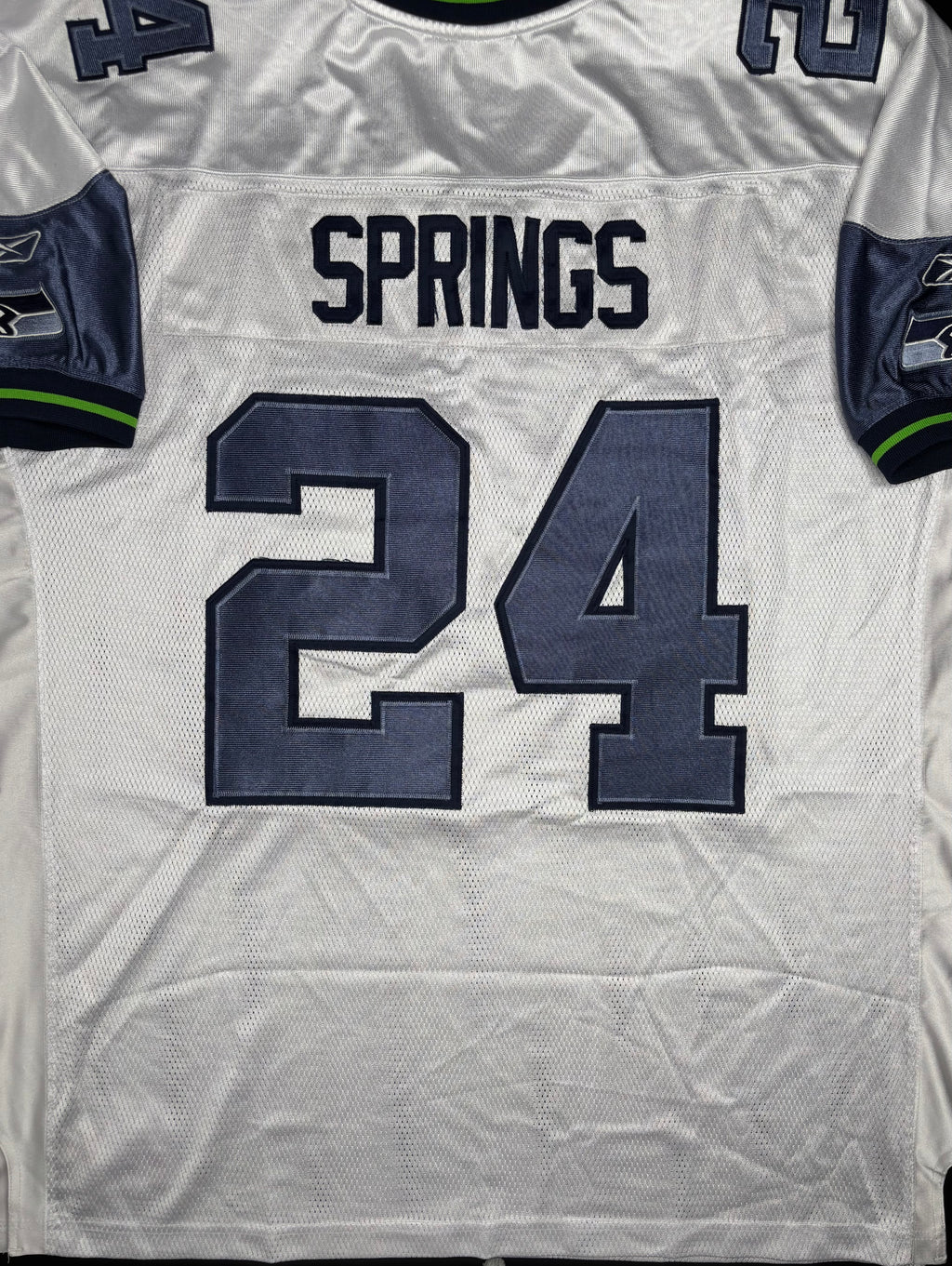 Seattle Seahawks Shawn Springs Reebok Authentic Football Jersey Size: 56