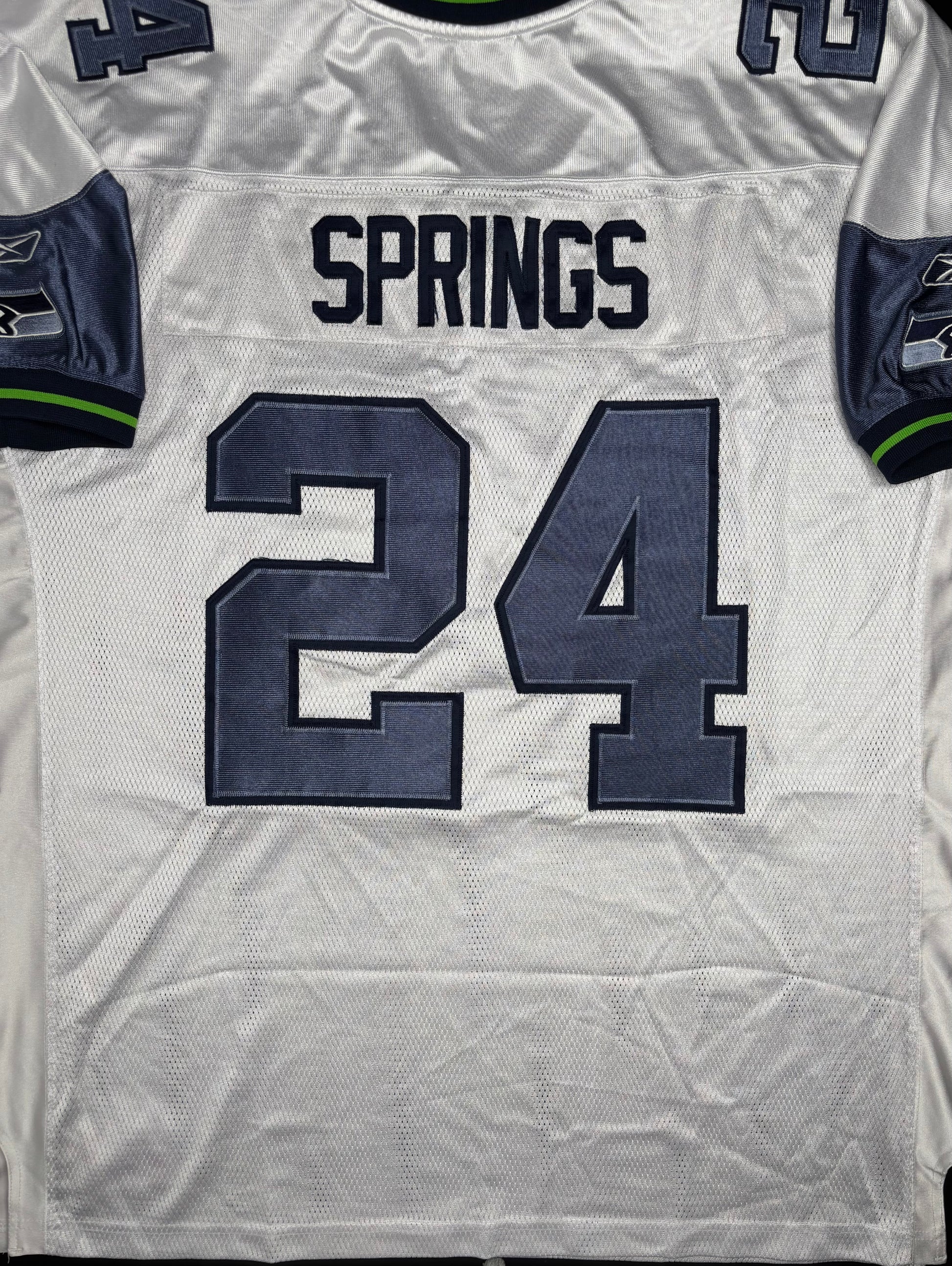 Seattle Seahawks Shawn Springs Reebok Authentic Football Jersey Size: 56