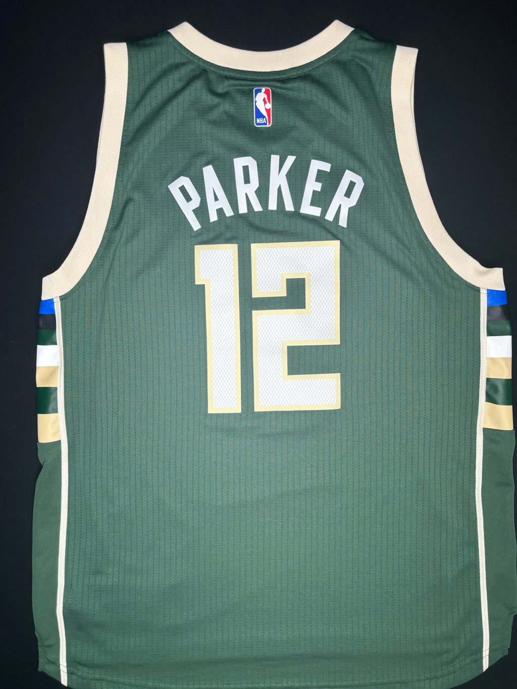 Milwaukee Bucks Jabari Parker Adidas Swingman Basketball Jersey Size: Large