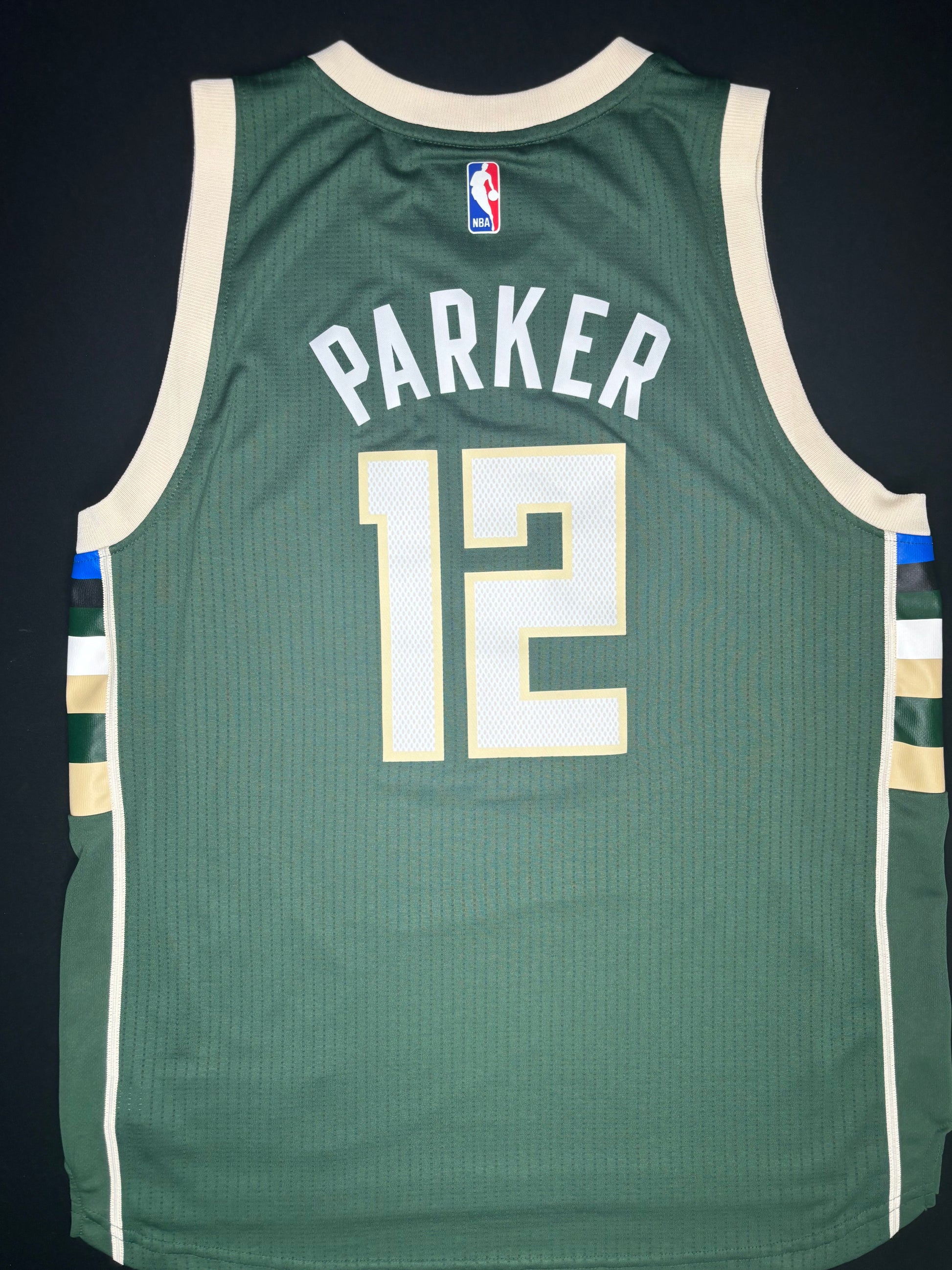 Milwaukee Bucks Jabari Parker Adidas Swingman Basketball Jersey Size: Large