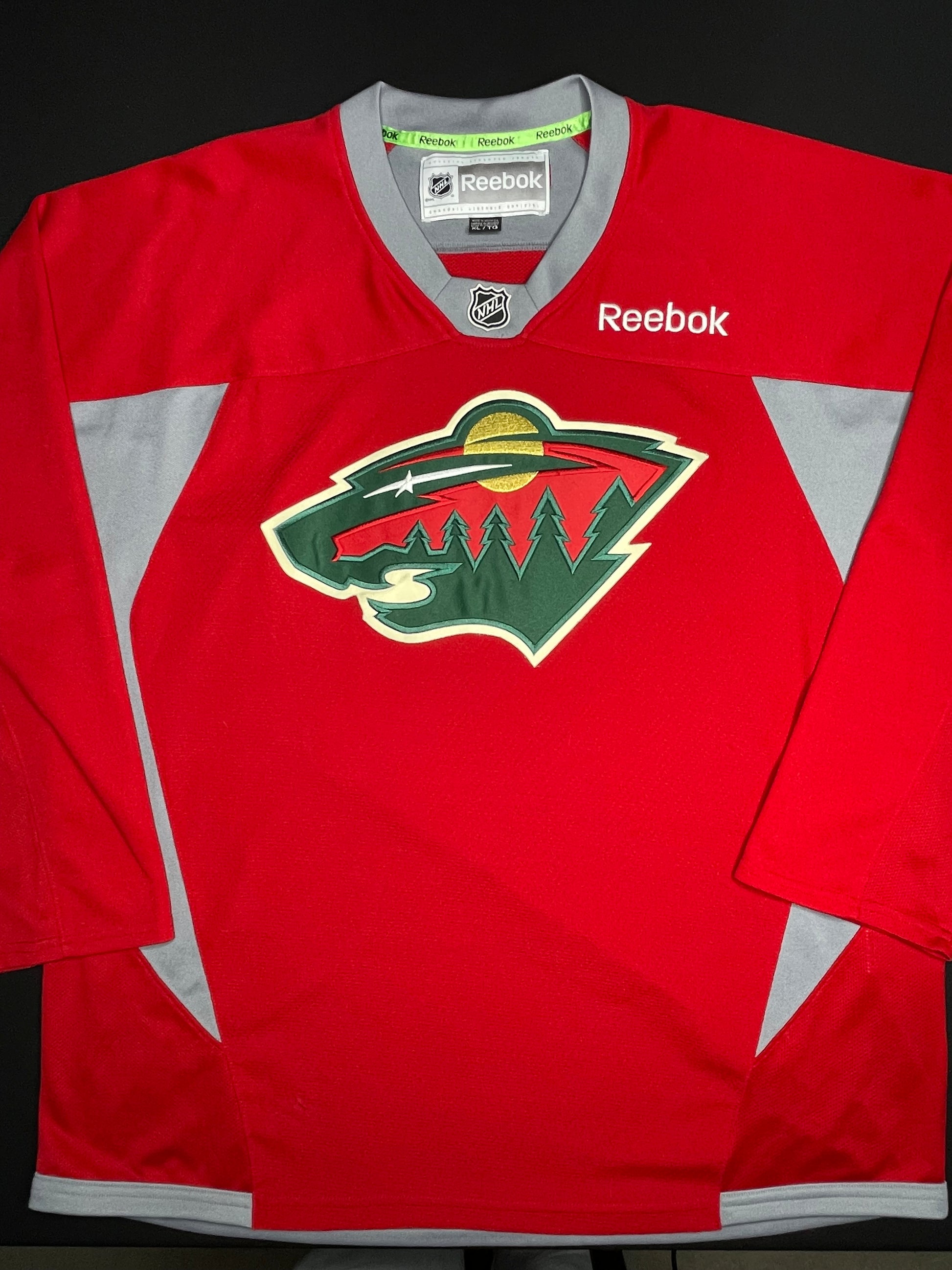 Vintage Minnesota Wild Reebok Practice Hockey Jersey Size: XL