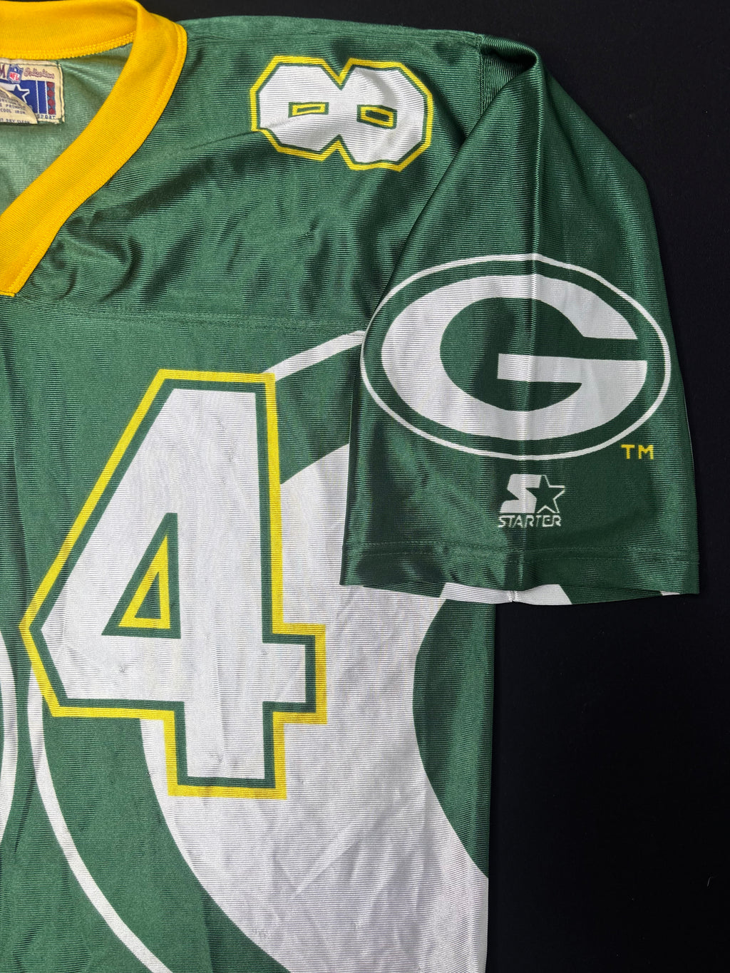 Green Bay Packers Sterling Sharpe Starter Big Logo Starter Football Jersey Size: Large