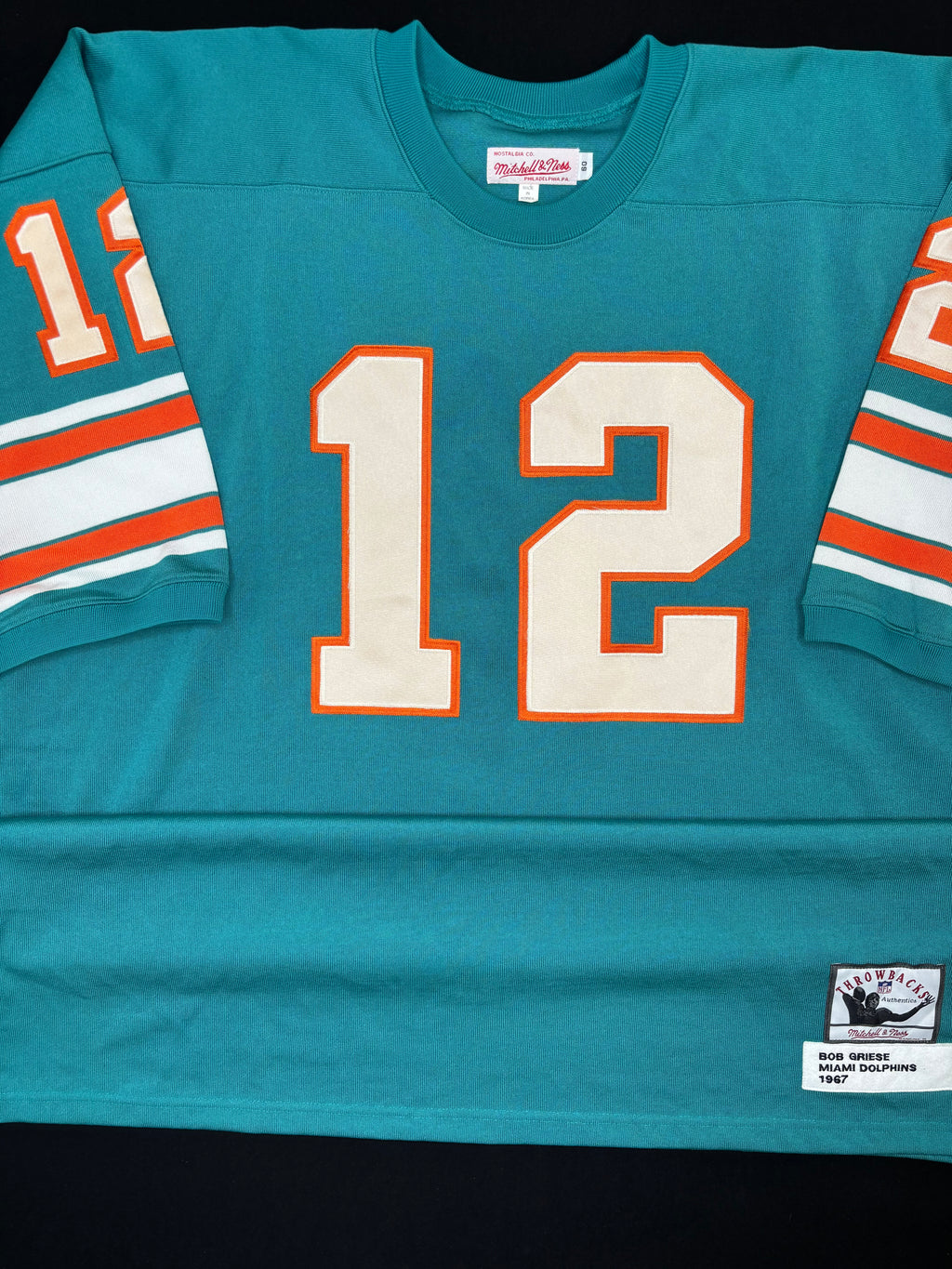 Miami Dolphins Bob Griese 67’ Mitchell & Ness Authentic Football Jersey Size: 4XL