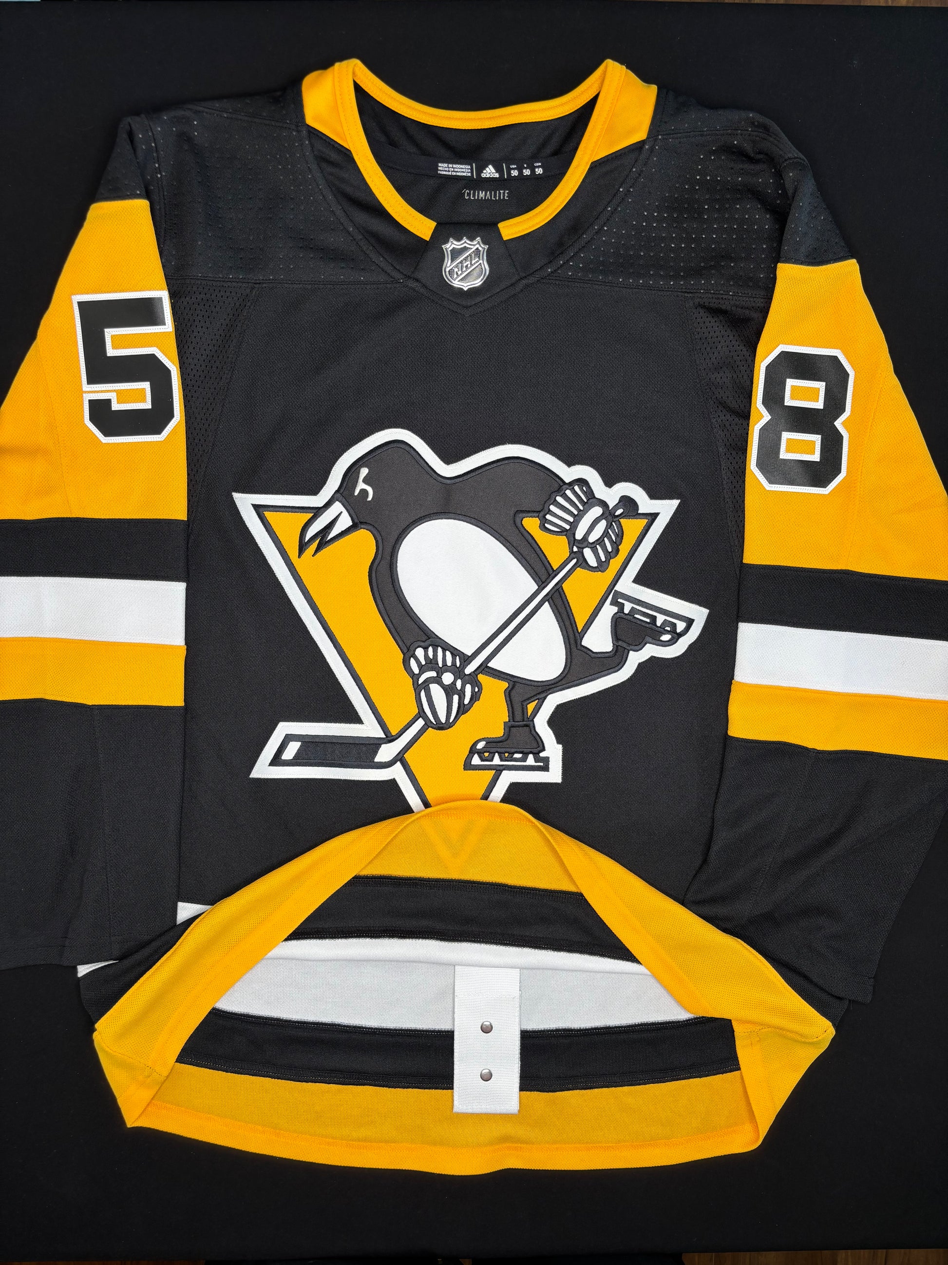 Pittsburgh Penguins Kris Letang Authentic Adidas Hockey Jersey Size: 50