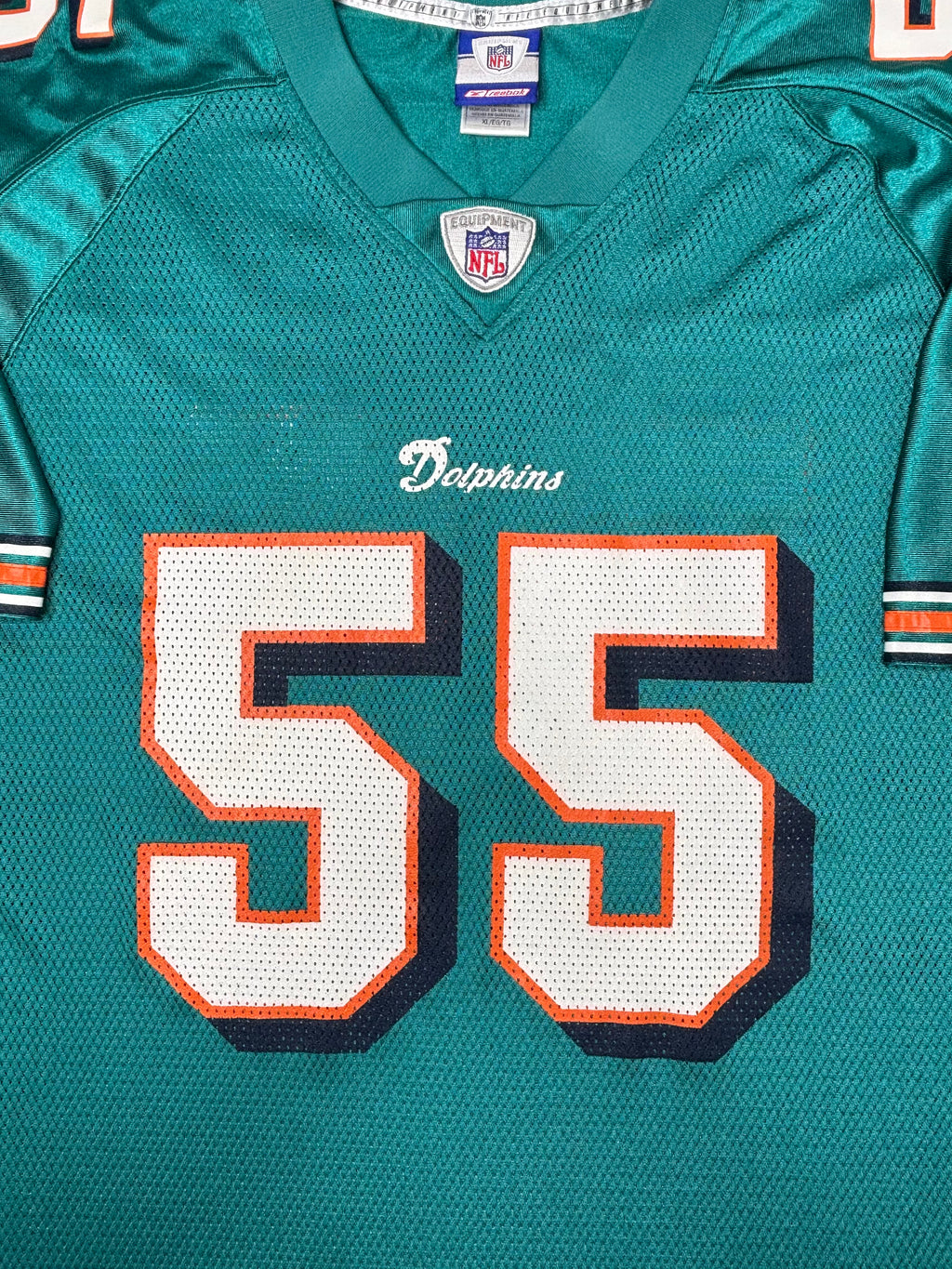 Miami Dolphins Junior Seau Reebok Football Jersey Size: XL