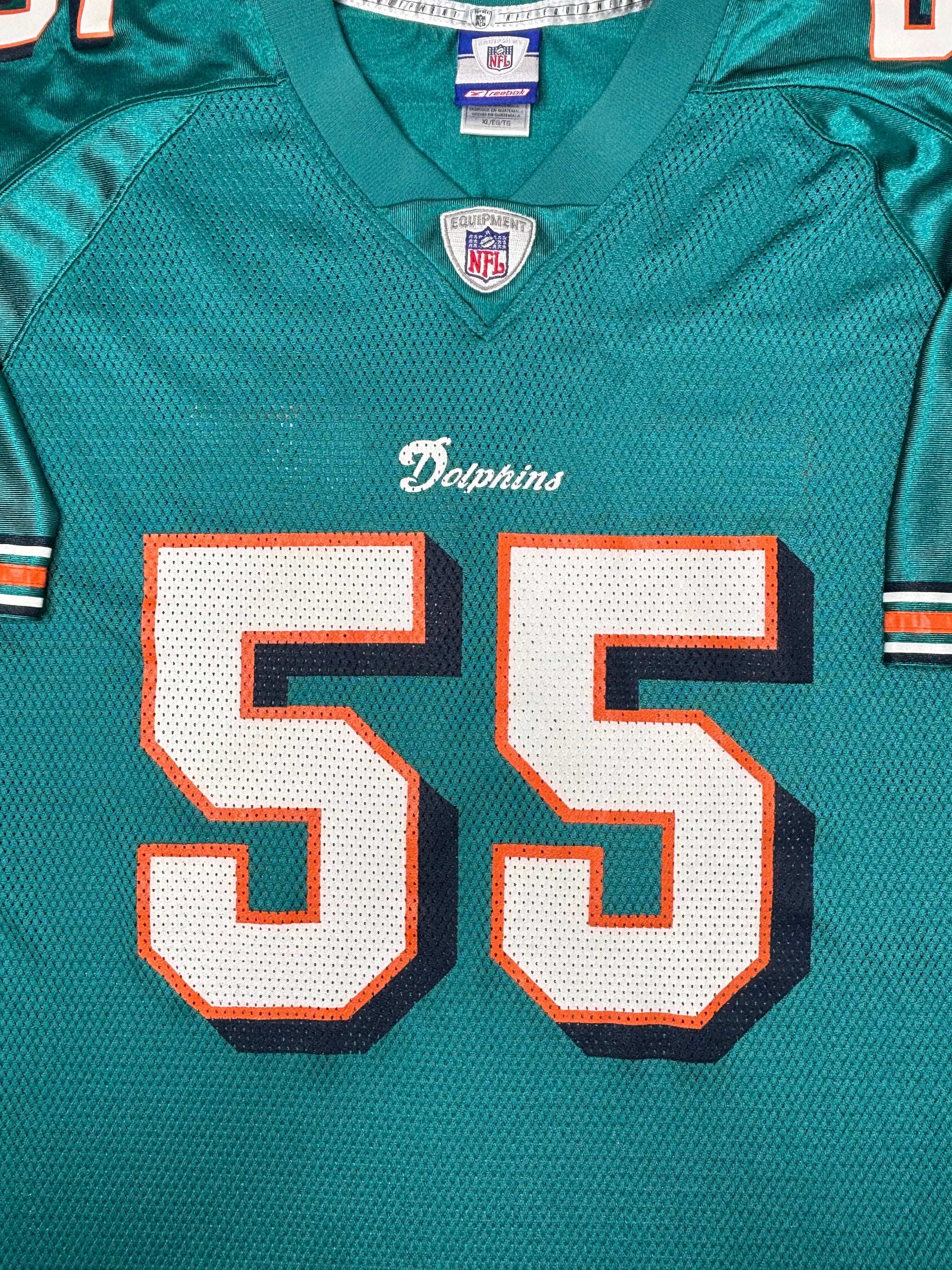 Miami Dolphins Junior Seau Reebok Football Jersey Size: XL