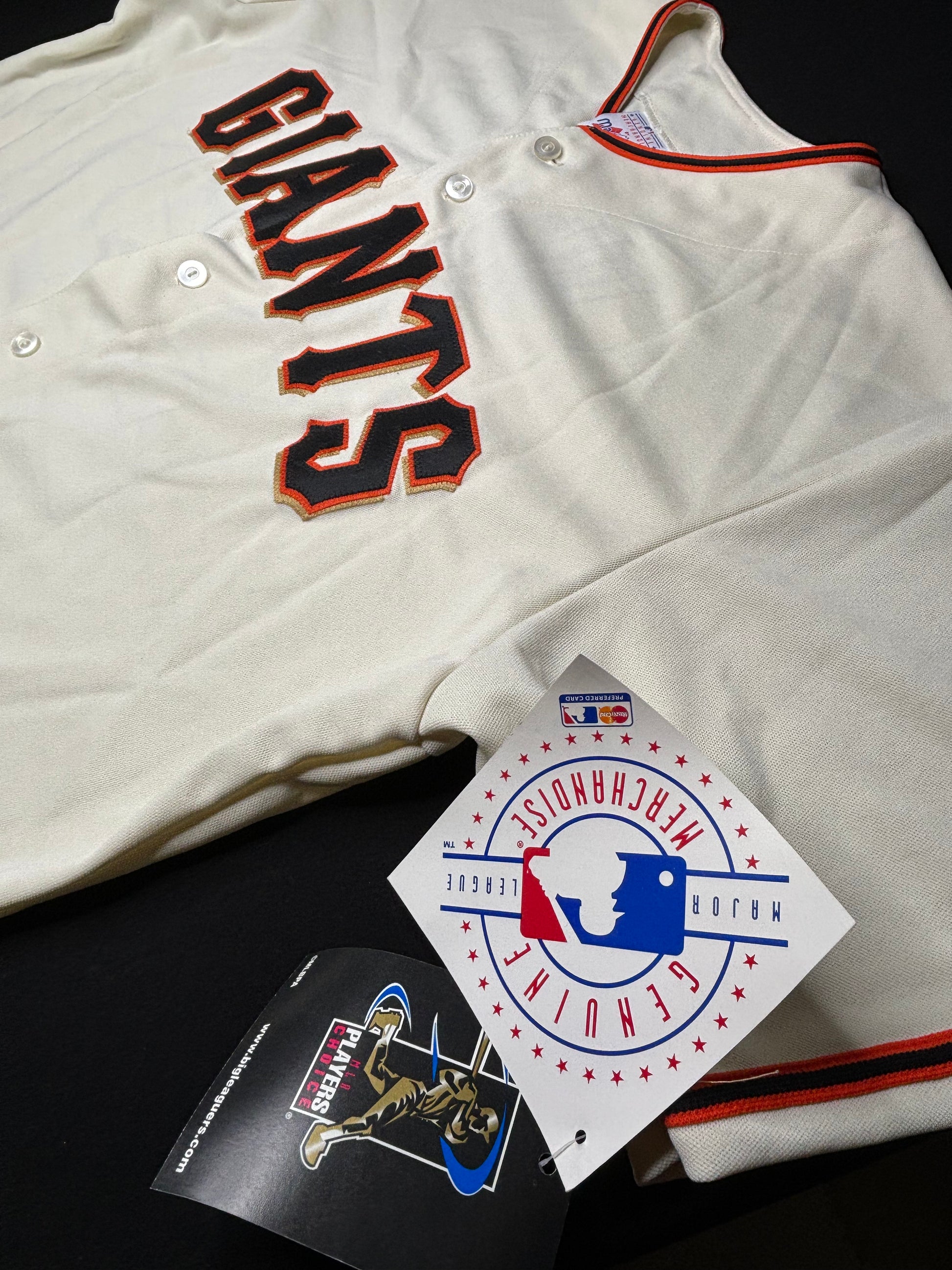 NWT San Francisco Giants Barry Bonds Majestic Baseball Jersey Size: Large