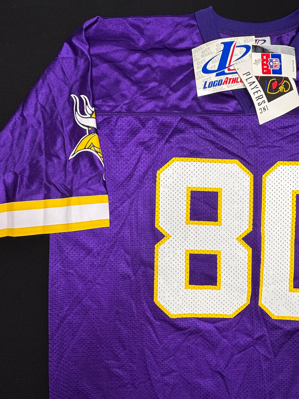 NWT Minnesota Vikings Cris Carter Logo Athletic Football Jersey Size: XL