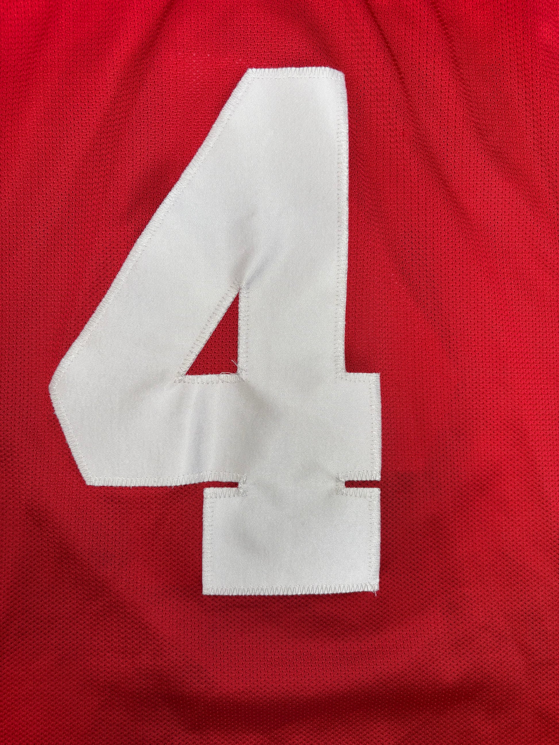 Green Bay Packers Brett Favre Practice Red Majestic Football Jersey Size: Large
