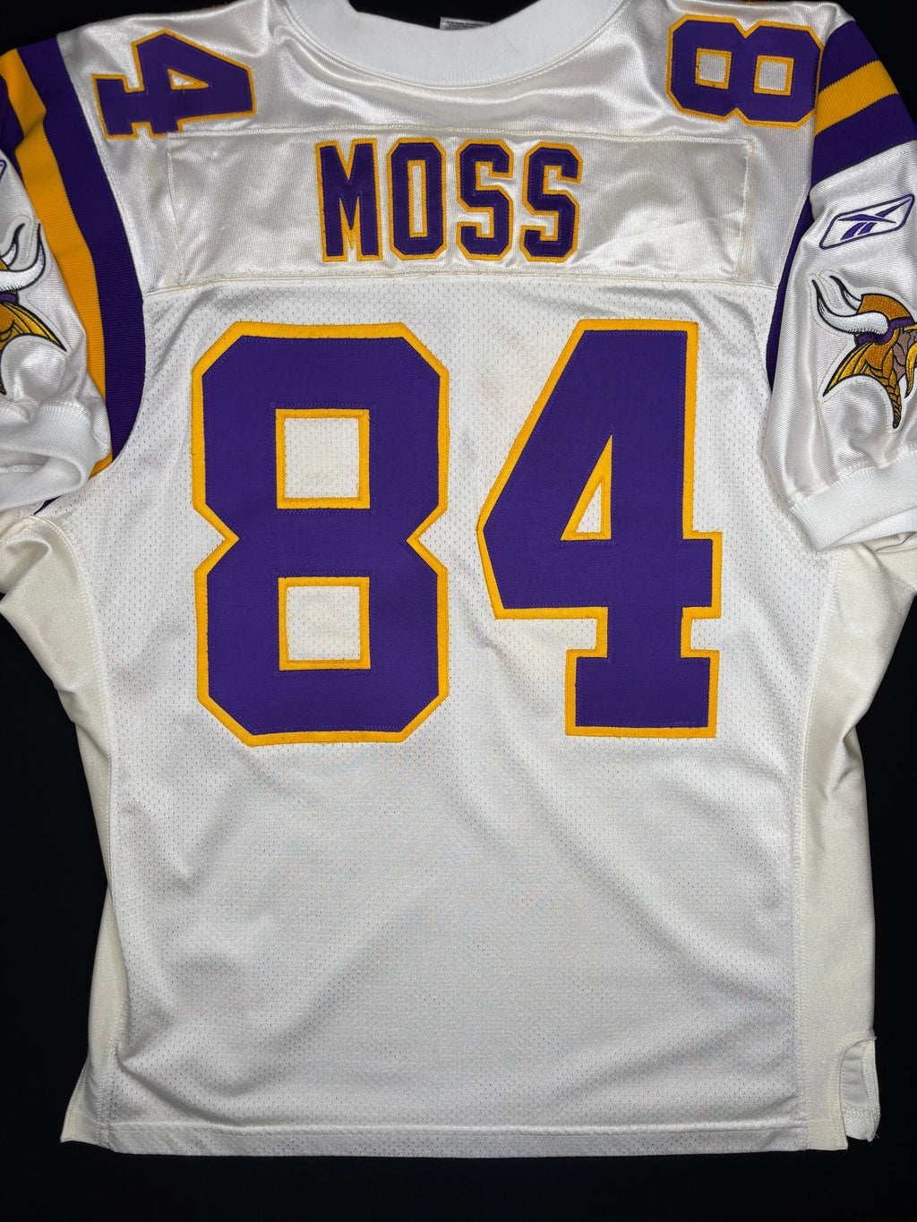 Minnesota Vikings Randy Moss Reebok Authentic w/ 40 Years Patch Football Jersey Size: 52
