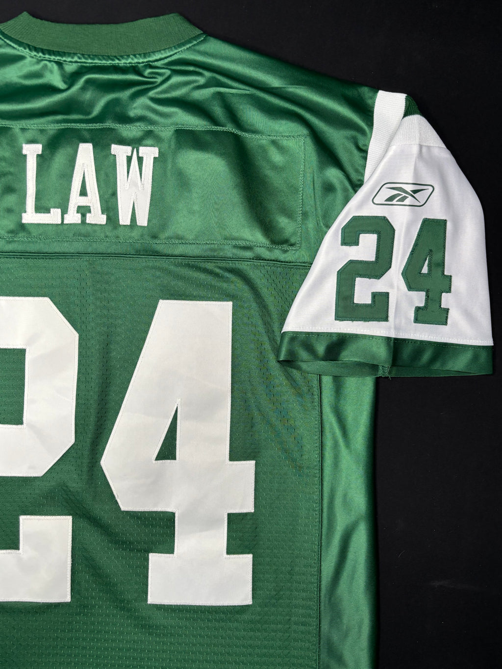 Vintage New York Jets Ty Law Reebok Helmet Tag Size: Medium
