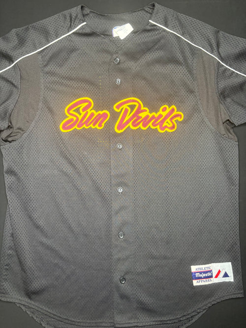 Arizona State University Sun Devil Majestic Baseball Jersey Size: Large