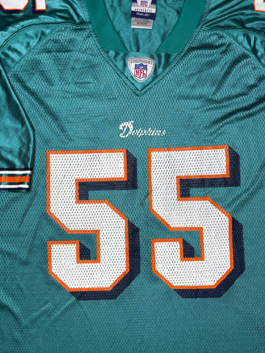 Miami Dolphins Joey Porter Reebok Football Jersey Size: 3XL