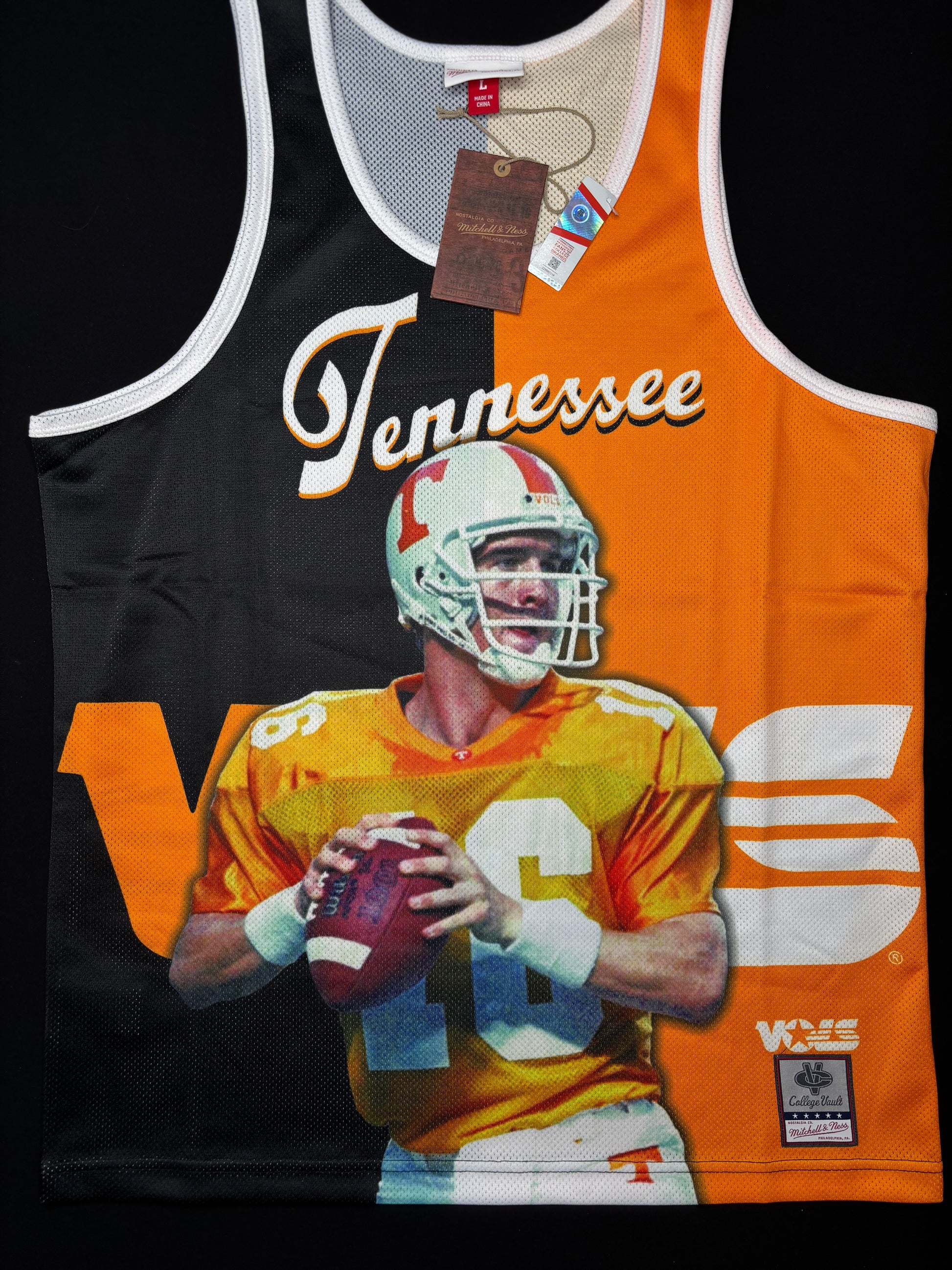NWT Tennessee Vols Peyton Manning Mitchell and Ness College Vault Tank Top Size: Large