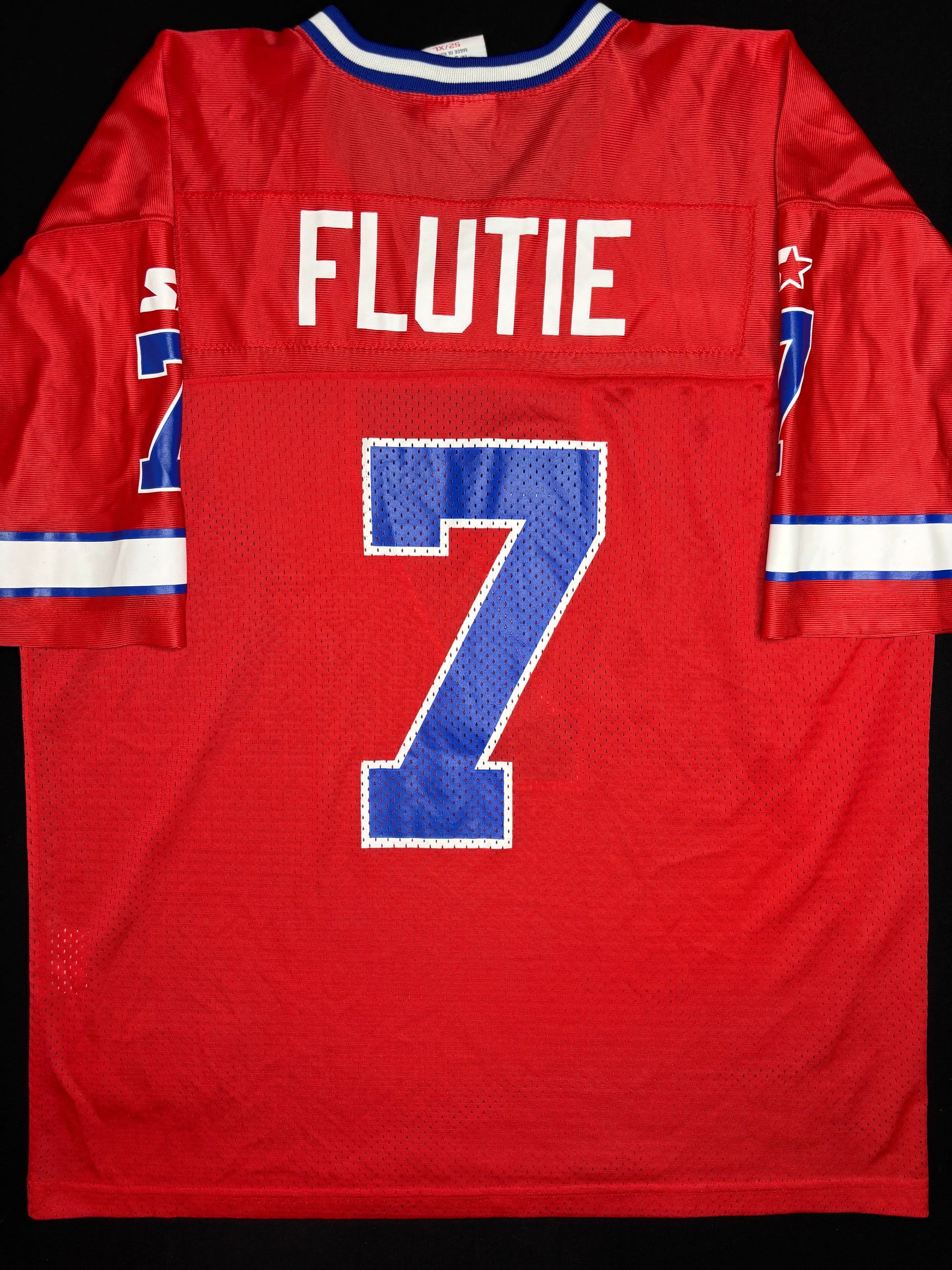 Buffalo Bills Doug Flutie Alt Red Starter Football Jersey Size: 52