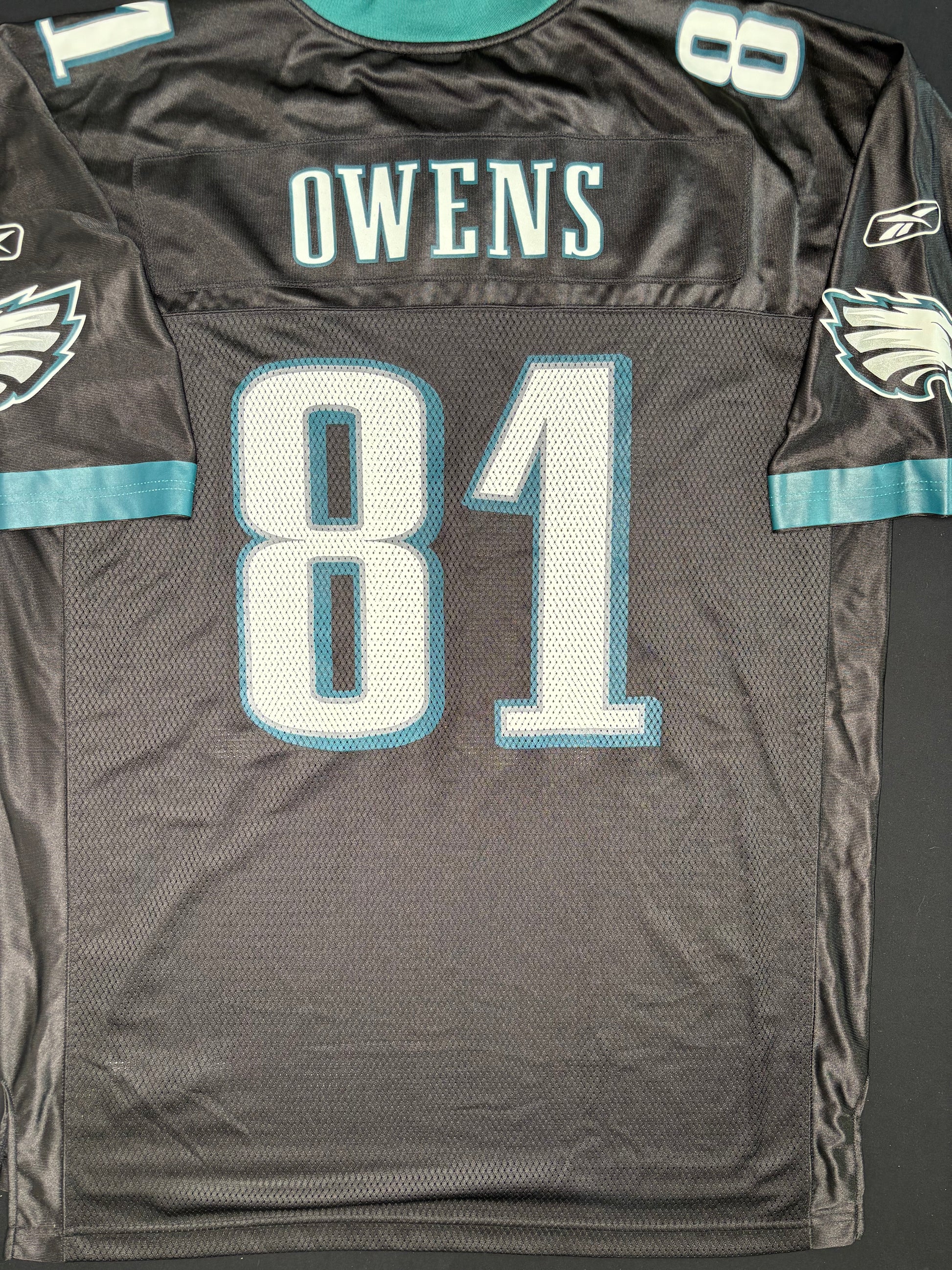 Philadelphia Eagles Terrell Owens Alt Black Reebok Football Jersey Size: XL
