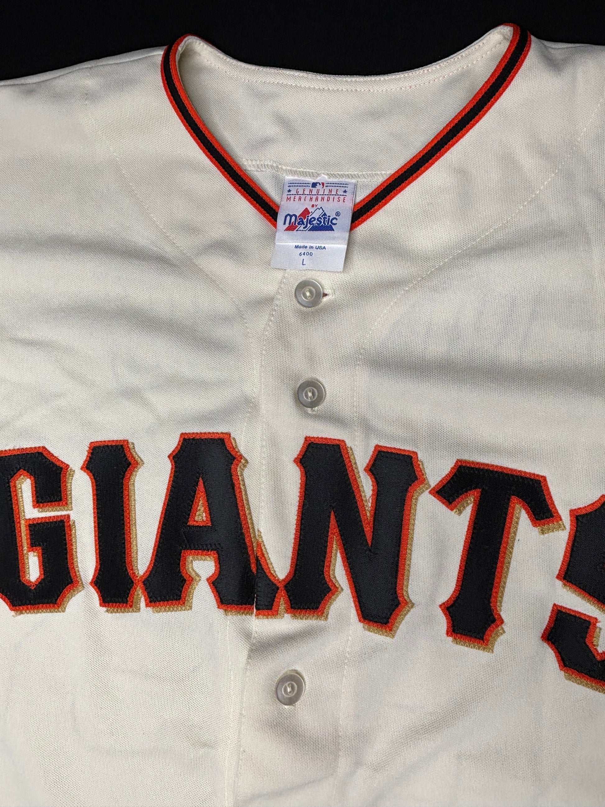 NWT San Francisco Giants Barry Bonds Majestic Baseball Jersey Size: Large