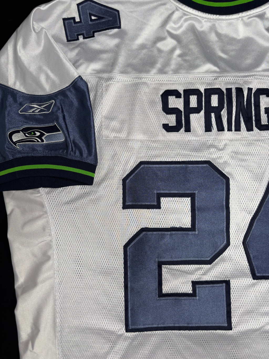 Seattle Seahawks Shawn Springs Reebok Authentic Football Jersey Size: 56